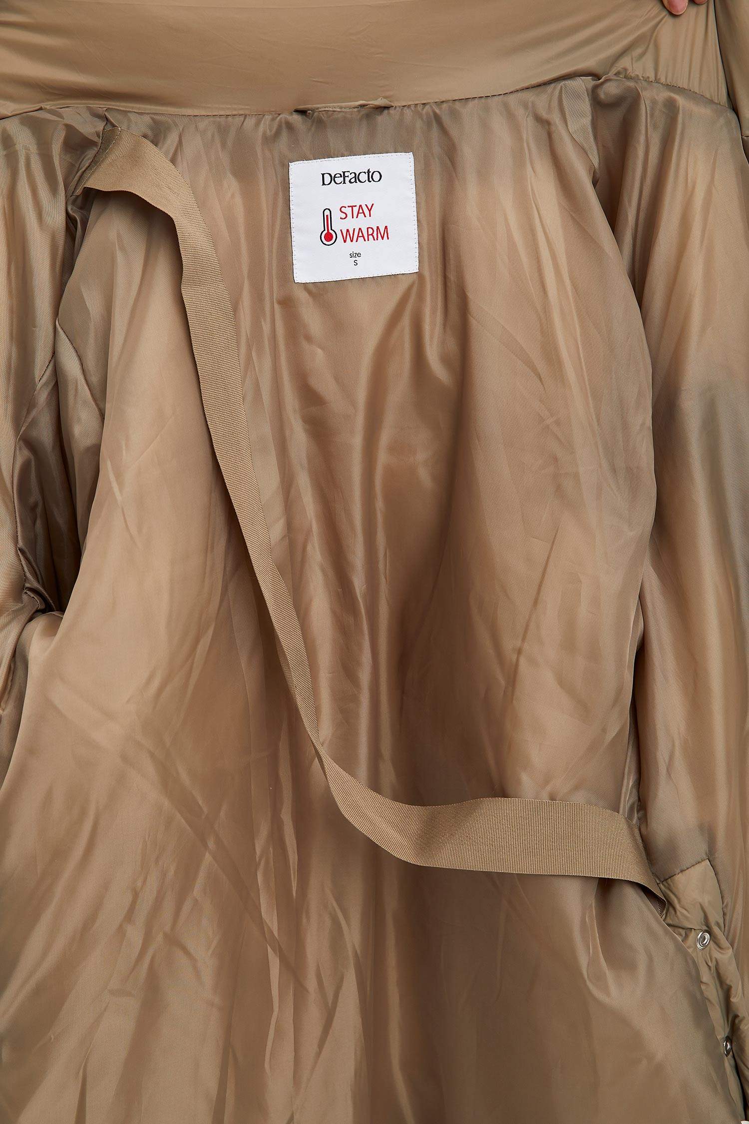 Oversize Kapüşonlu Çok Fermuarlı Parka