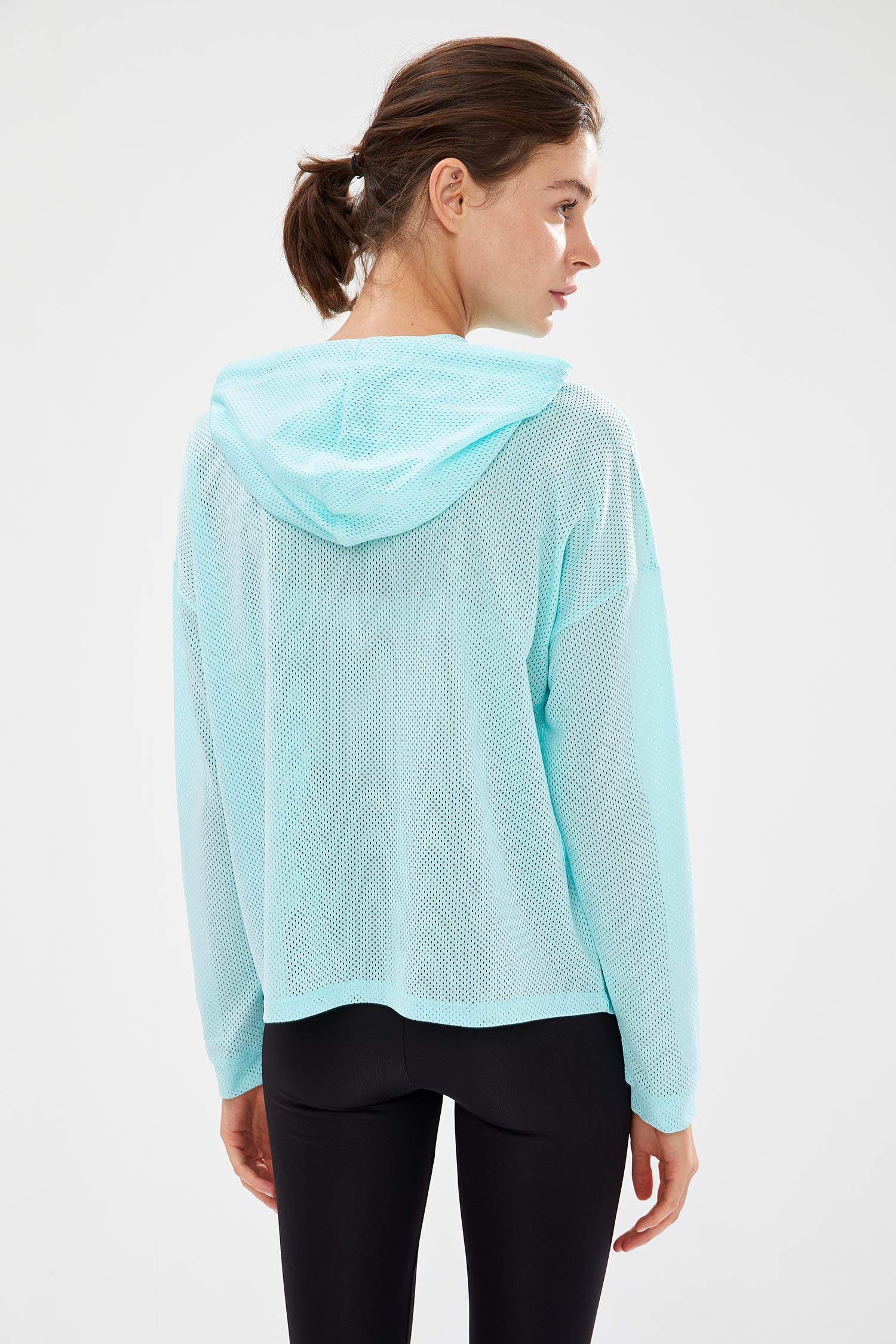 Kapüşonlu File Sweatshirt