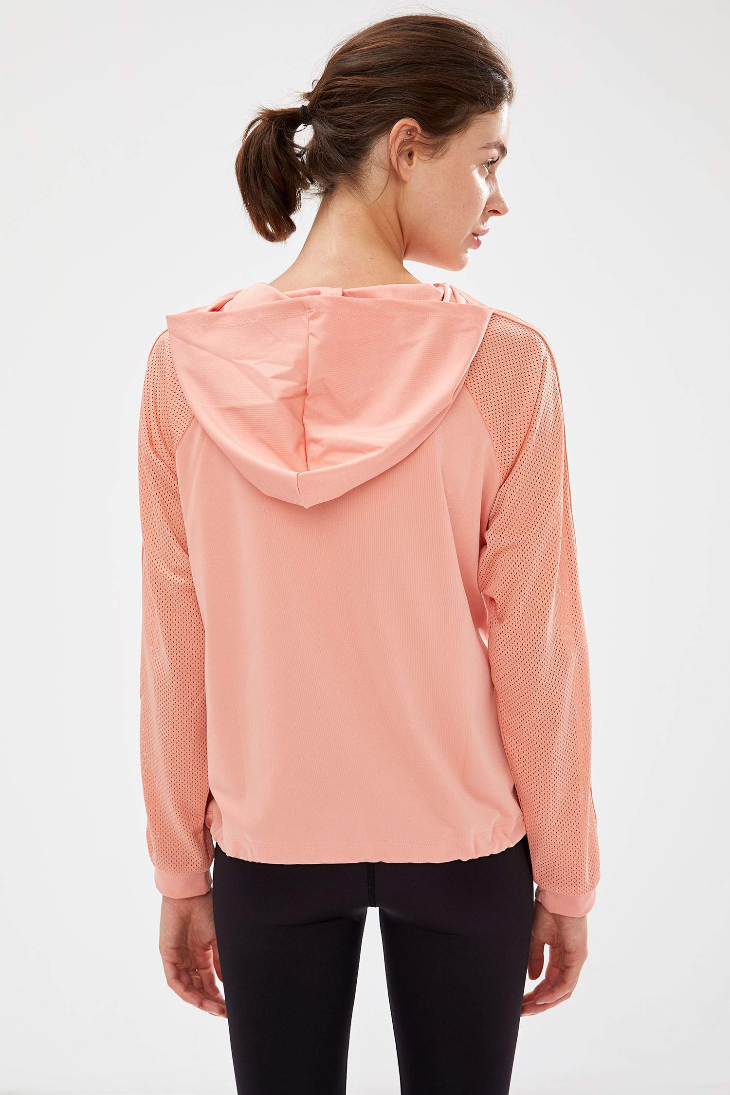 File Detaylı Kapüşonlu Sweatshirt
