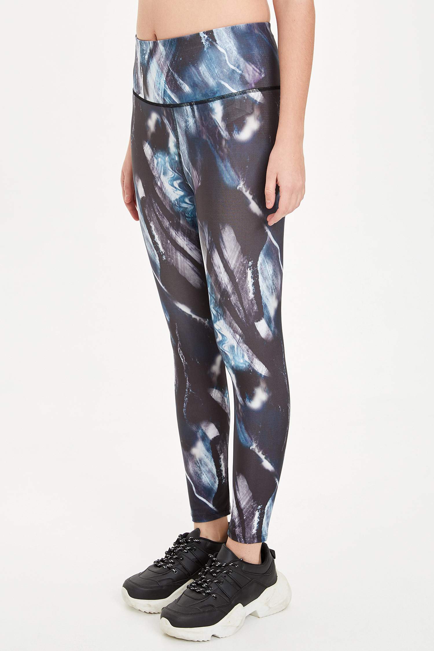 Slim Fit Desenli Tayt