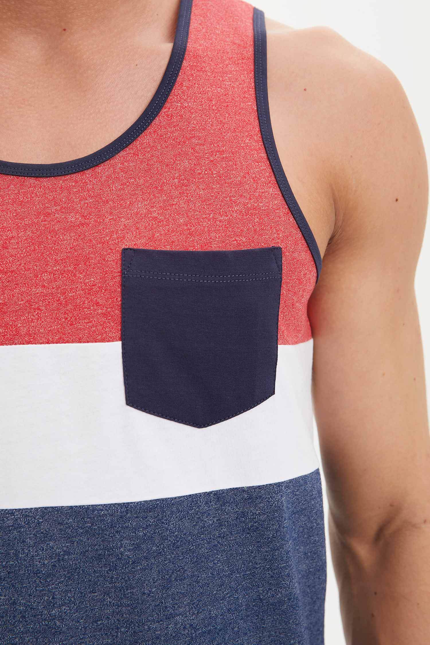 Atlet Slim Fit Bisiklet Yaka Kolsuz