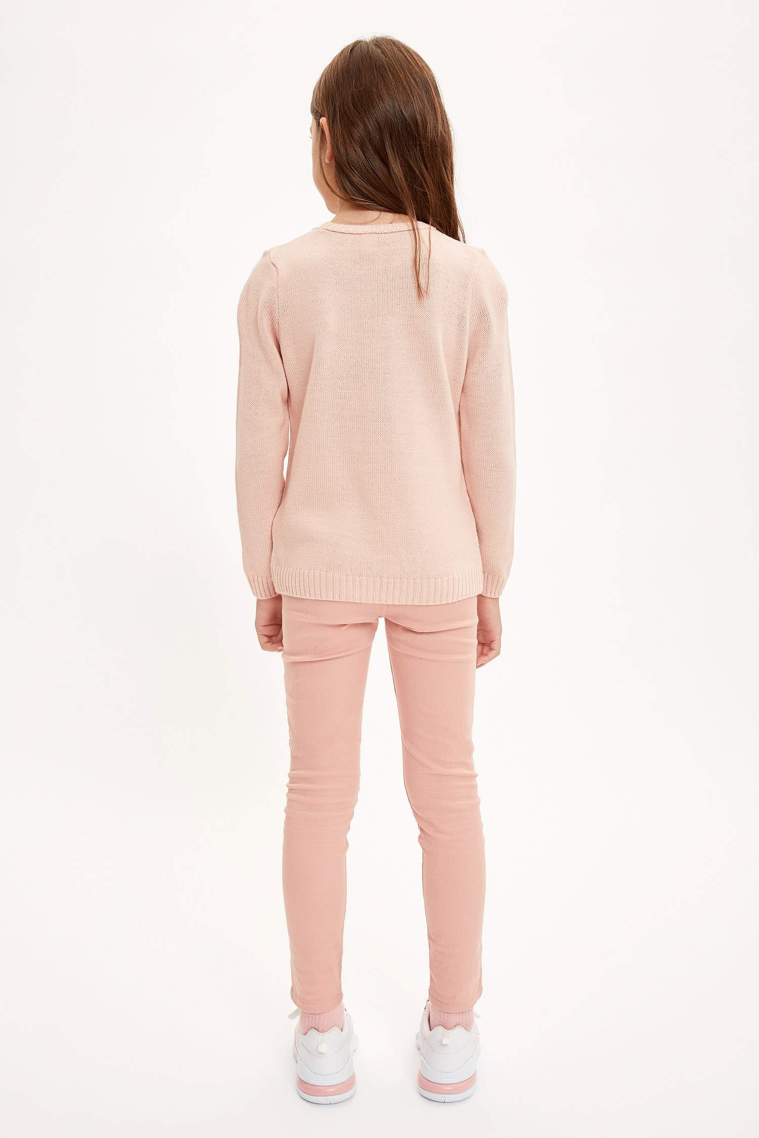 Kız Çocuk Skinny Fit Basic Dokuma Pantolon