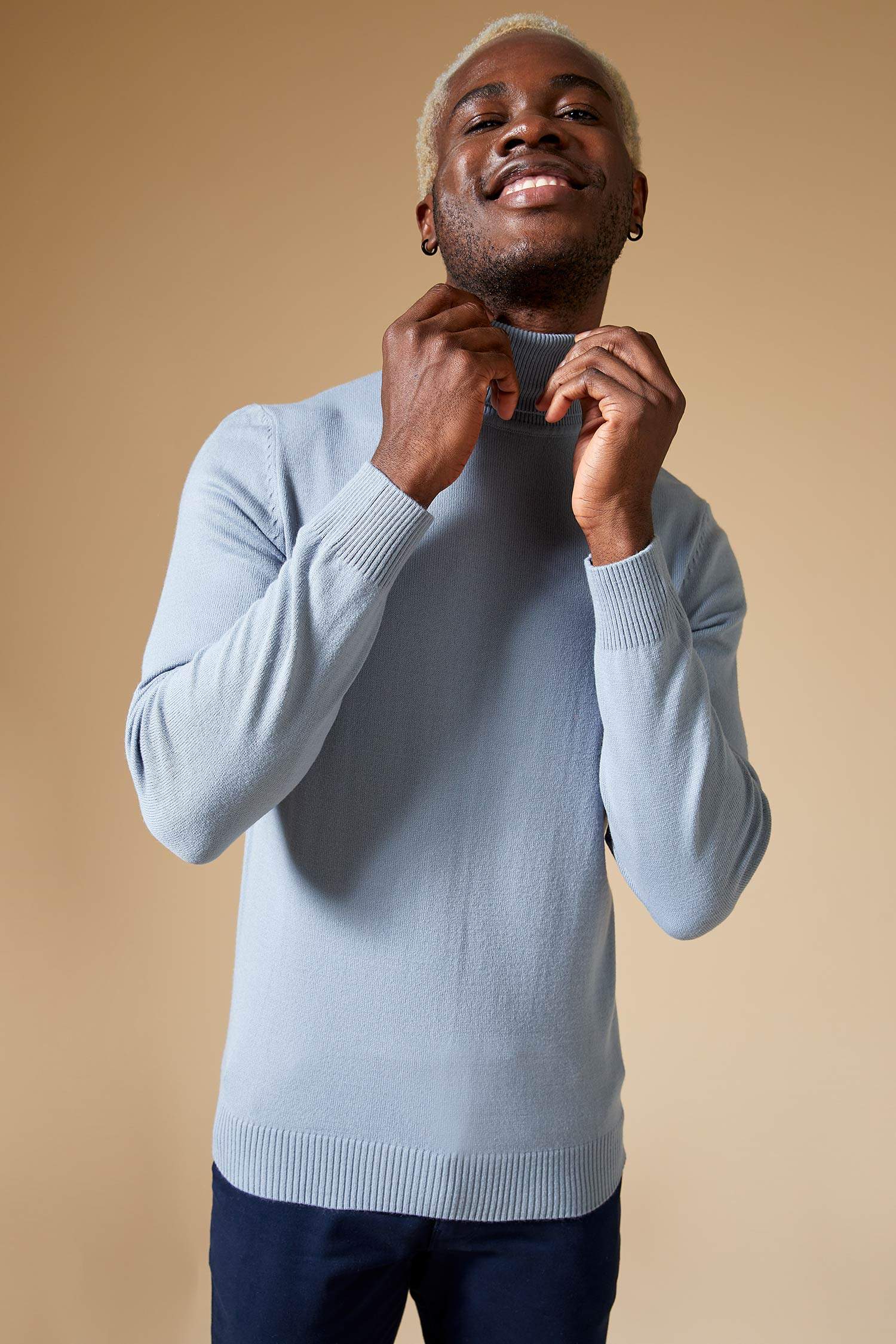 Slim Fit Balıkçı Yaka Triko Kazak