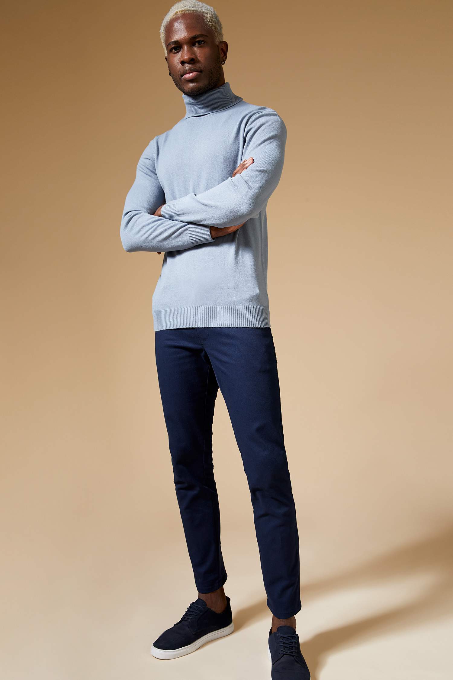 Slim Fit Balıkçı Yaka Triko Kazak