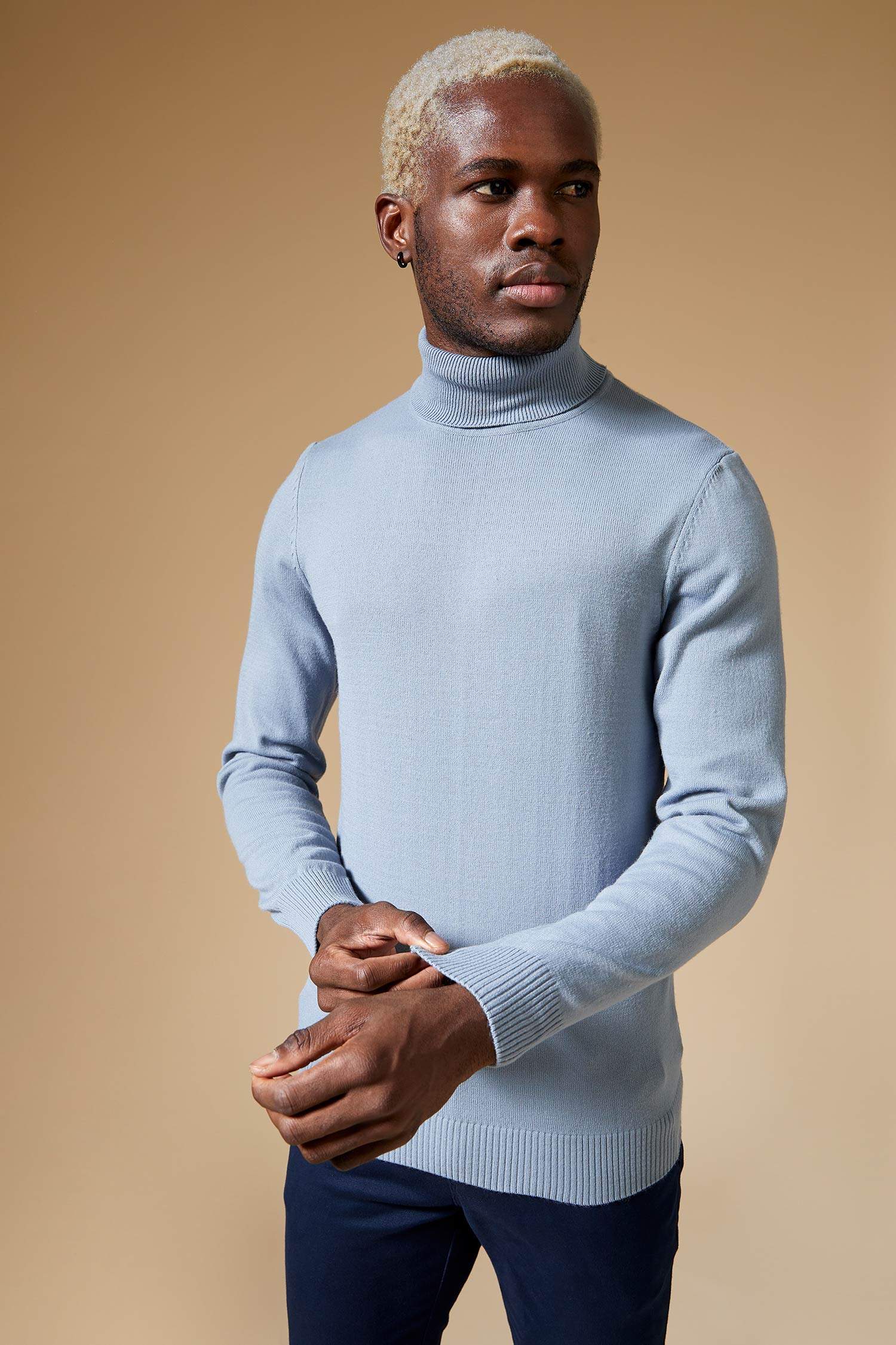 Slim Fit Balıkçı Yaka Triko Kazak