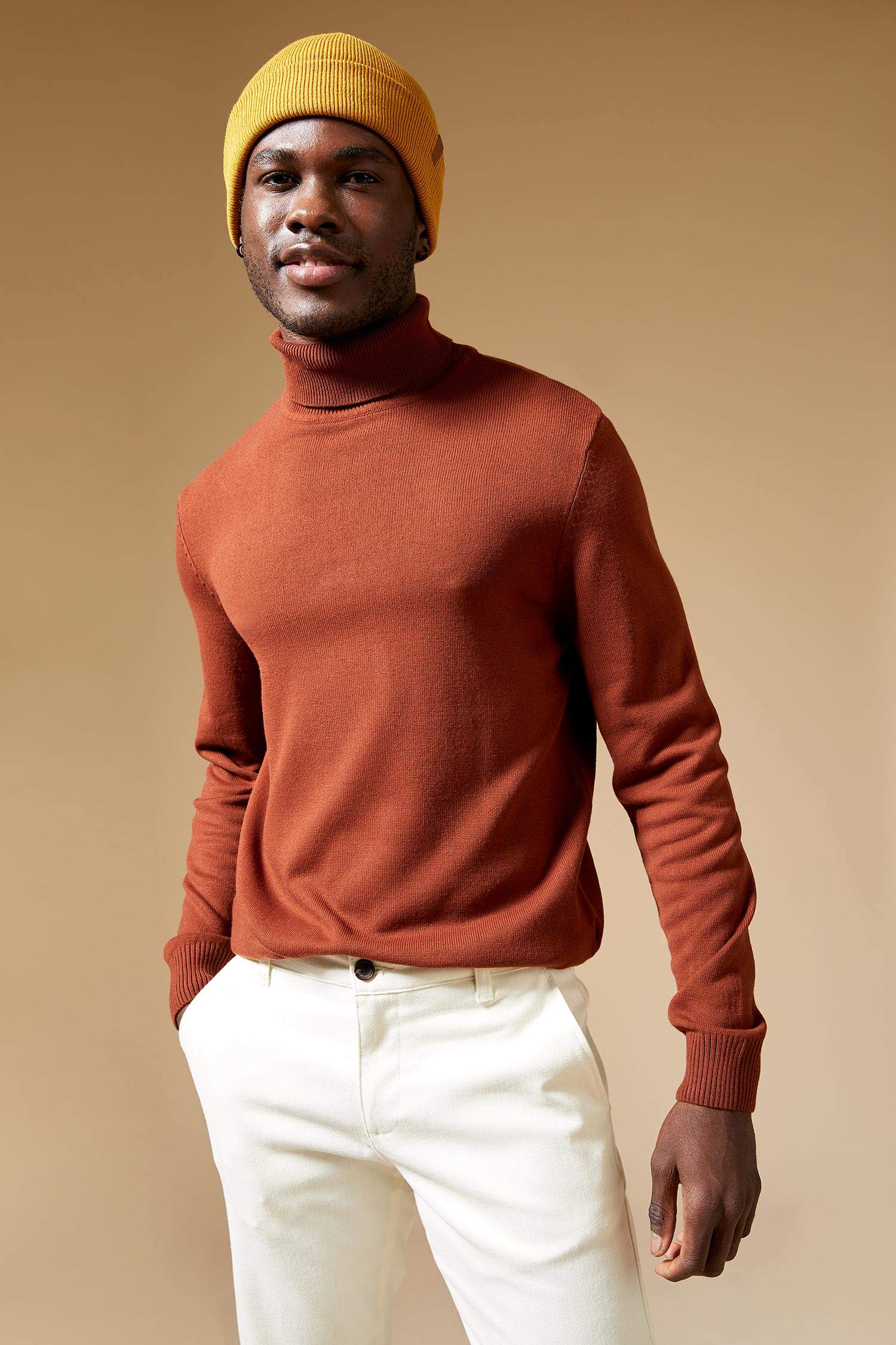 Slim Fit Balıkçı Yaka Triko Kazak