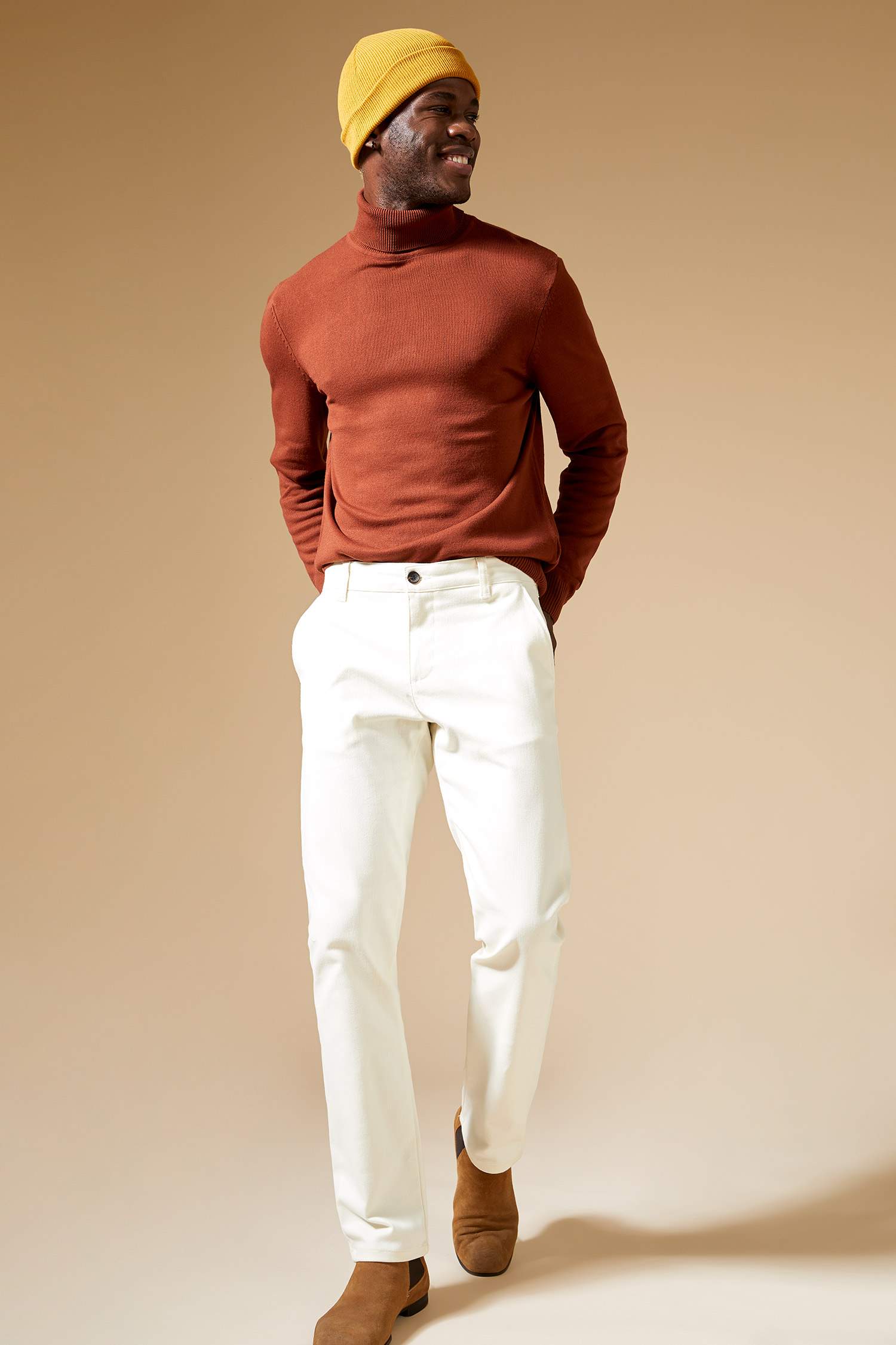 Slim Fit Balıkçı Yaka Triko Kazak
