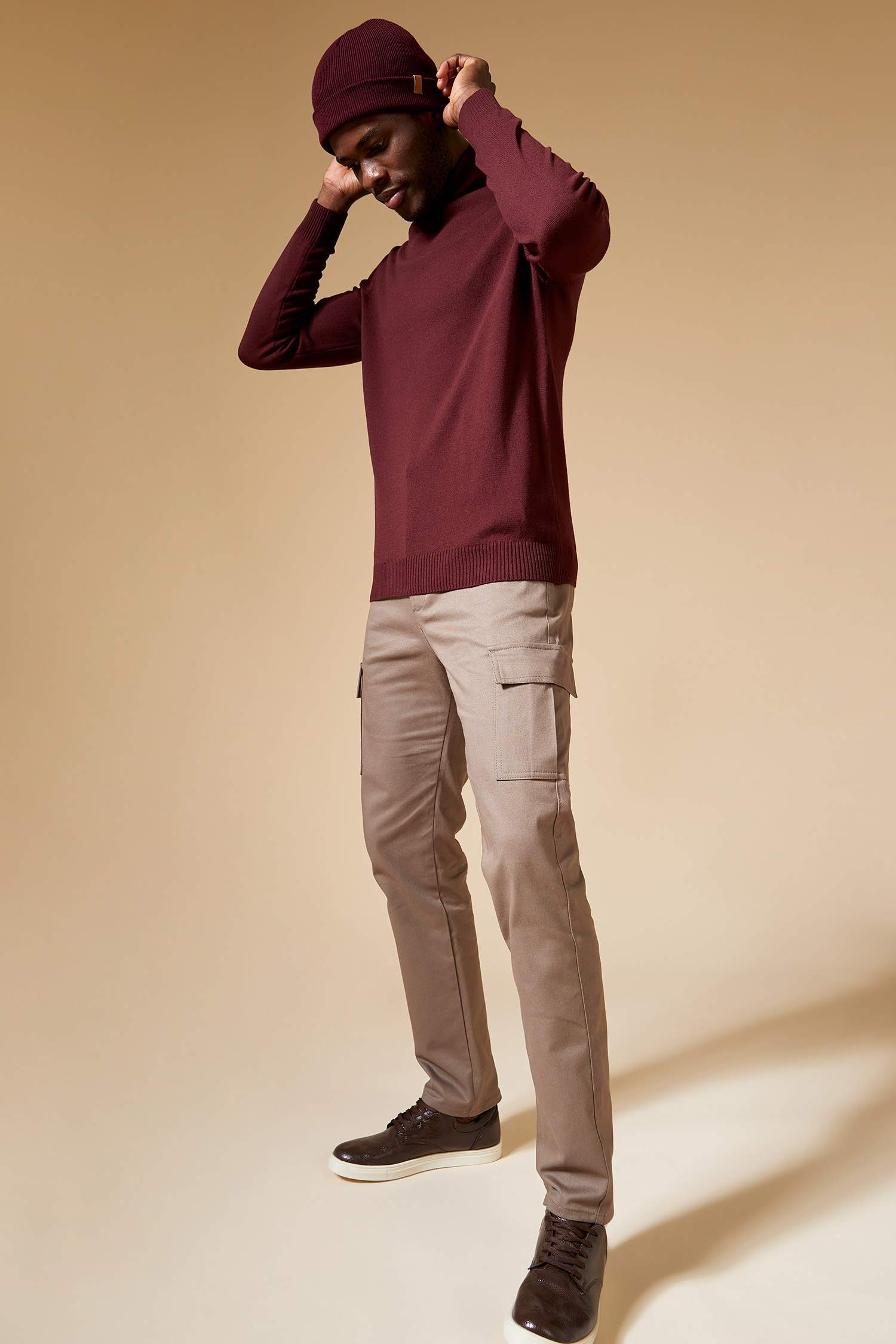 Slim Fit Balıkçı Yaka Triko Kazak