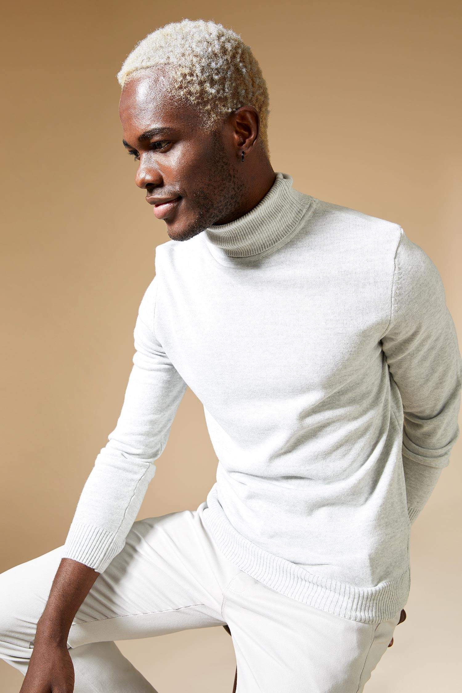 Slim Fit Balıkçı Yaka Triko Kazak
