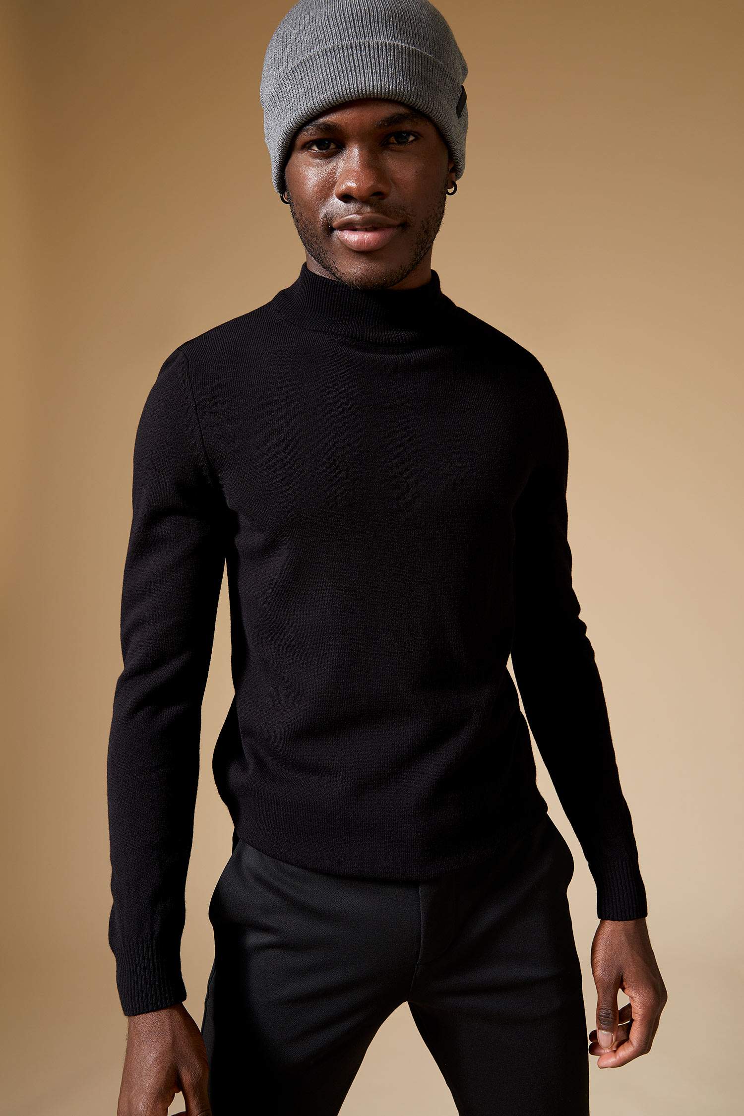 Slim Fit Balıkçı Yaka Triko Kazak
