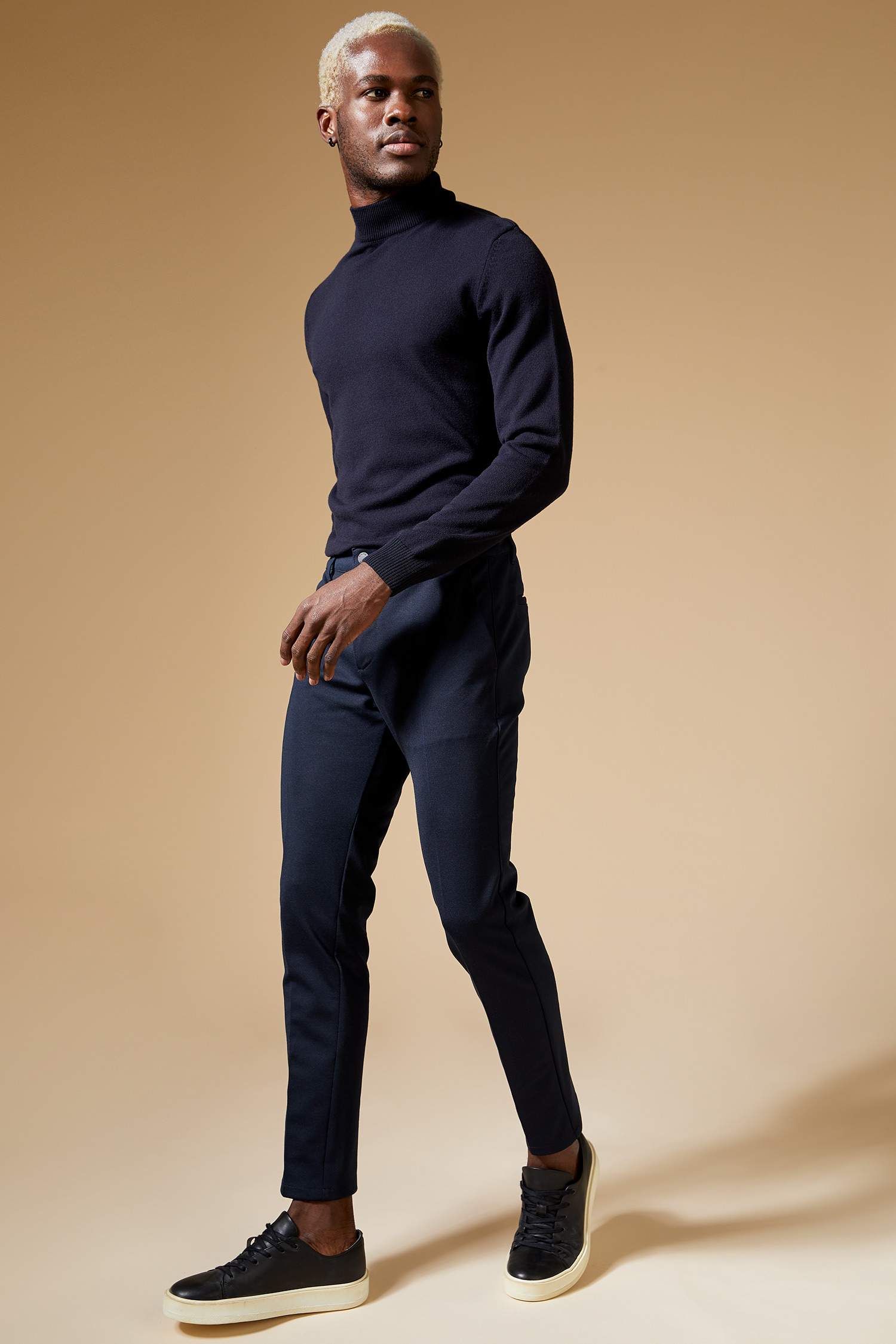 Slim Fit Balıkçı Yaka Triko Kazak