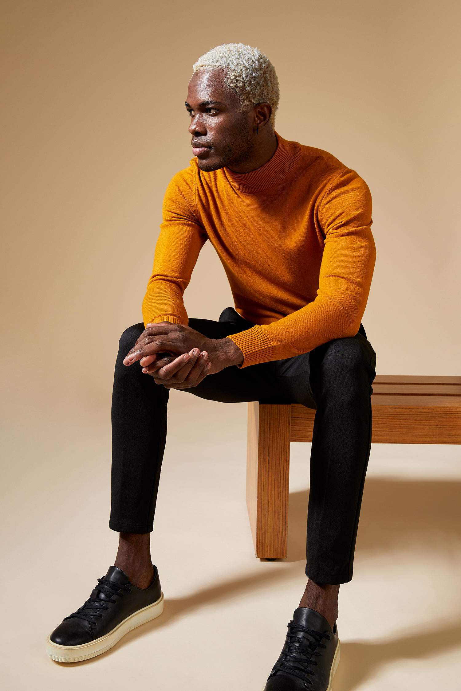 Slim Fit Balıkçı Yaka Triko Kazak