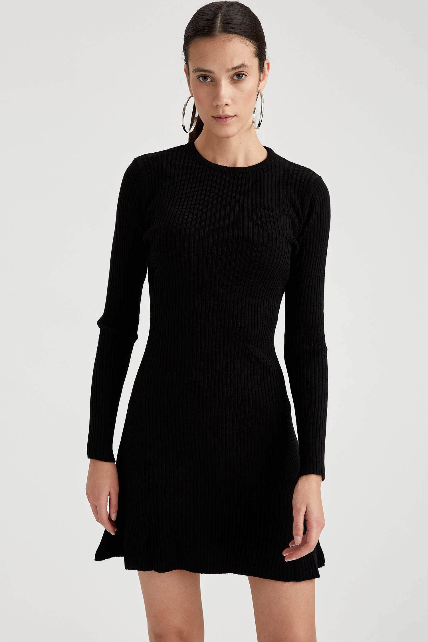 Slim Fit Triko Elbise