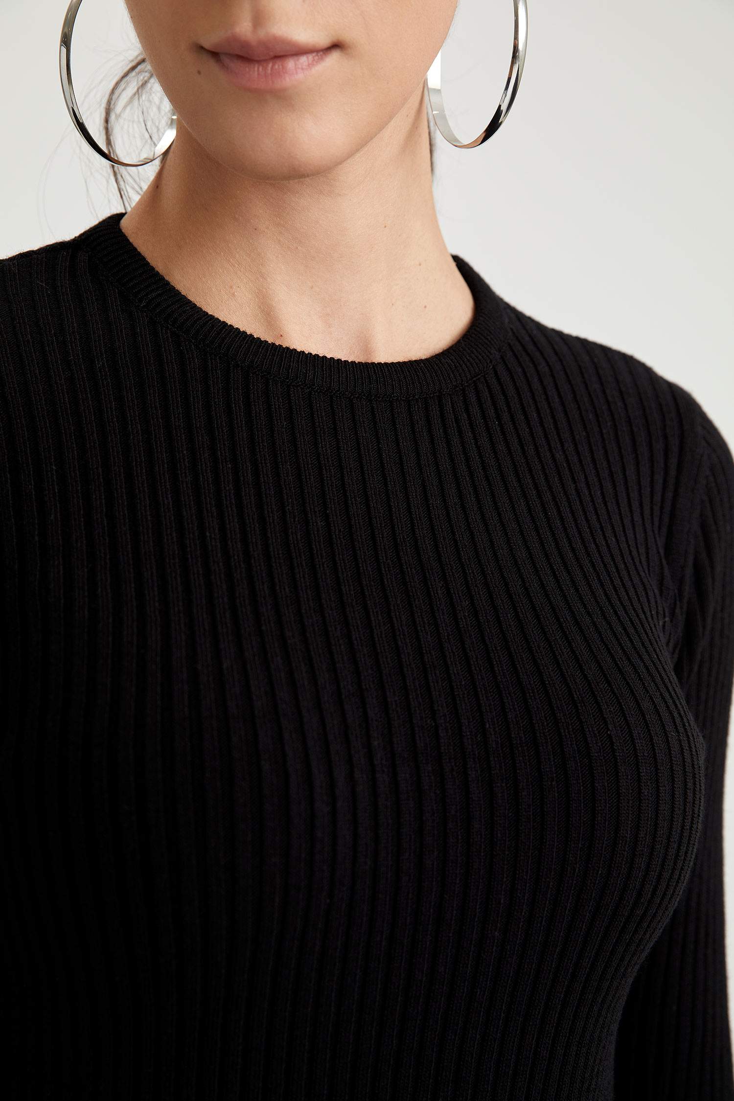 Slim Fit Triko Elbise