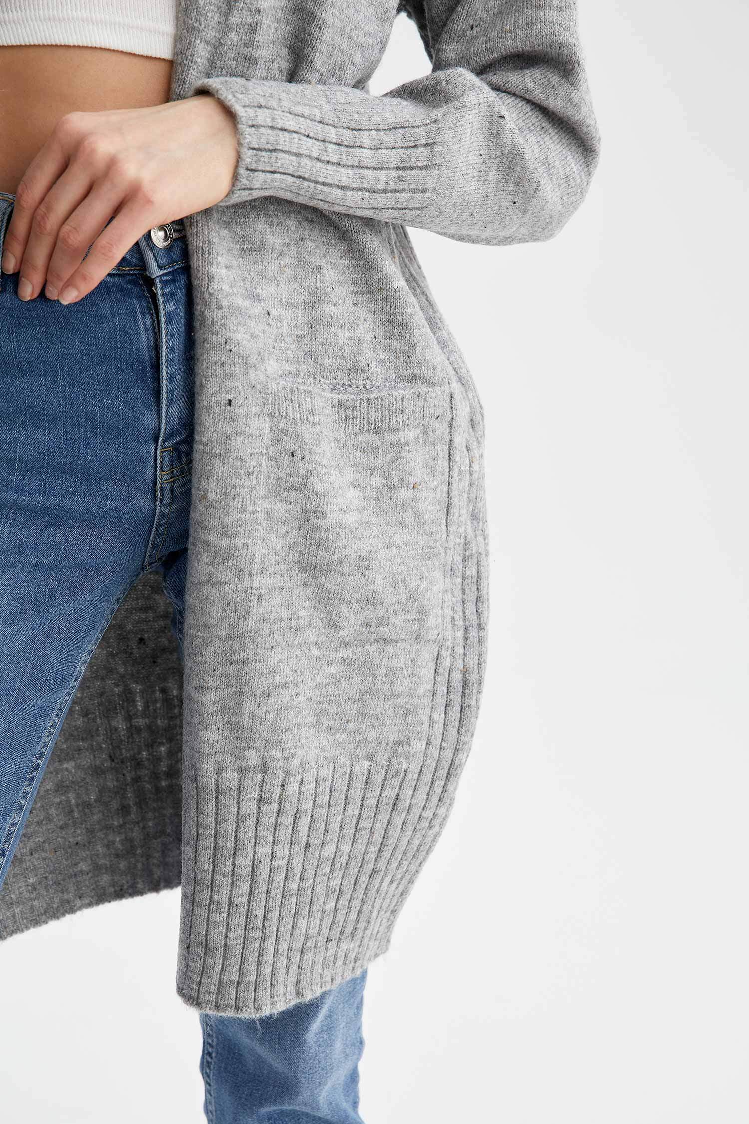 Basic Relax Fit Triko Hırka