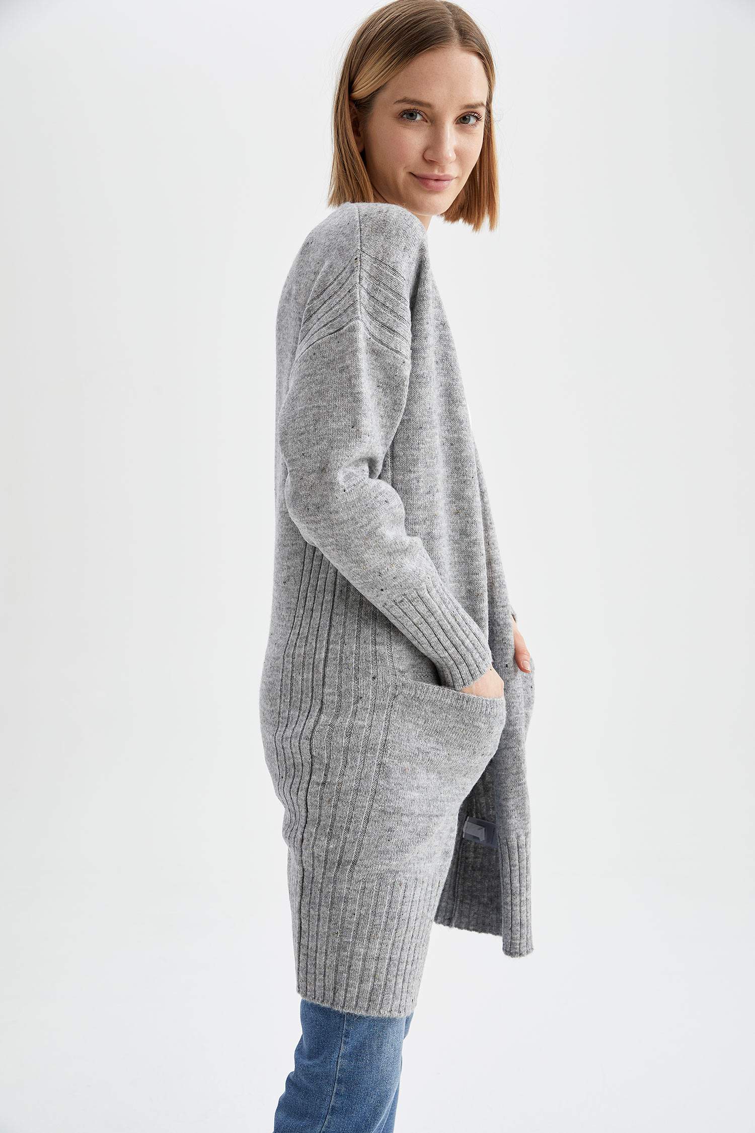 Basic Relax Fit Triko Hırka