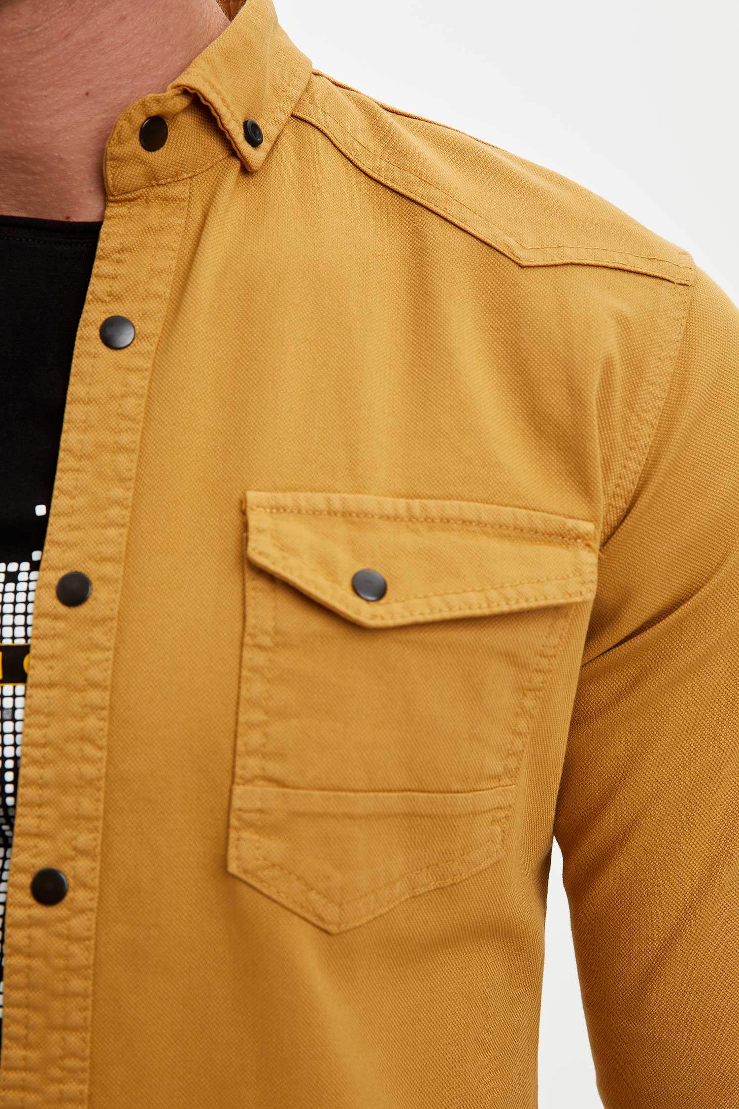 Slim Fit Basic Uzun Kollu Gömlek