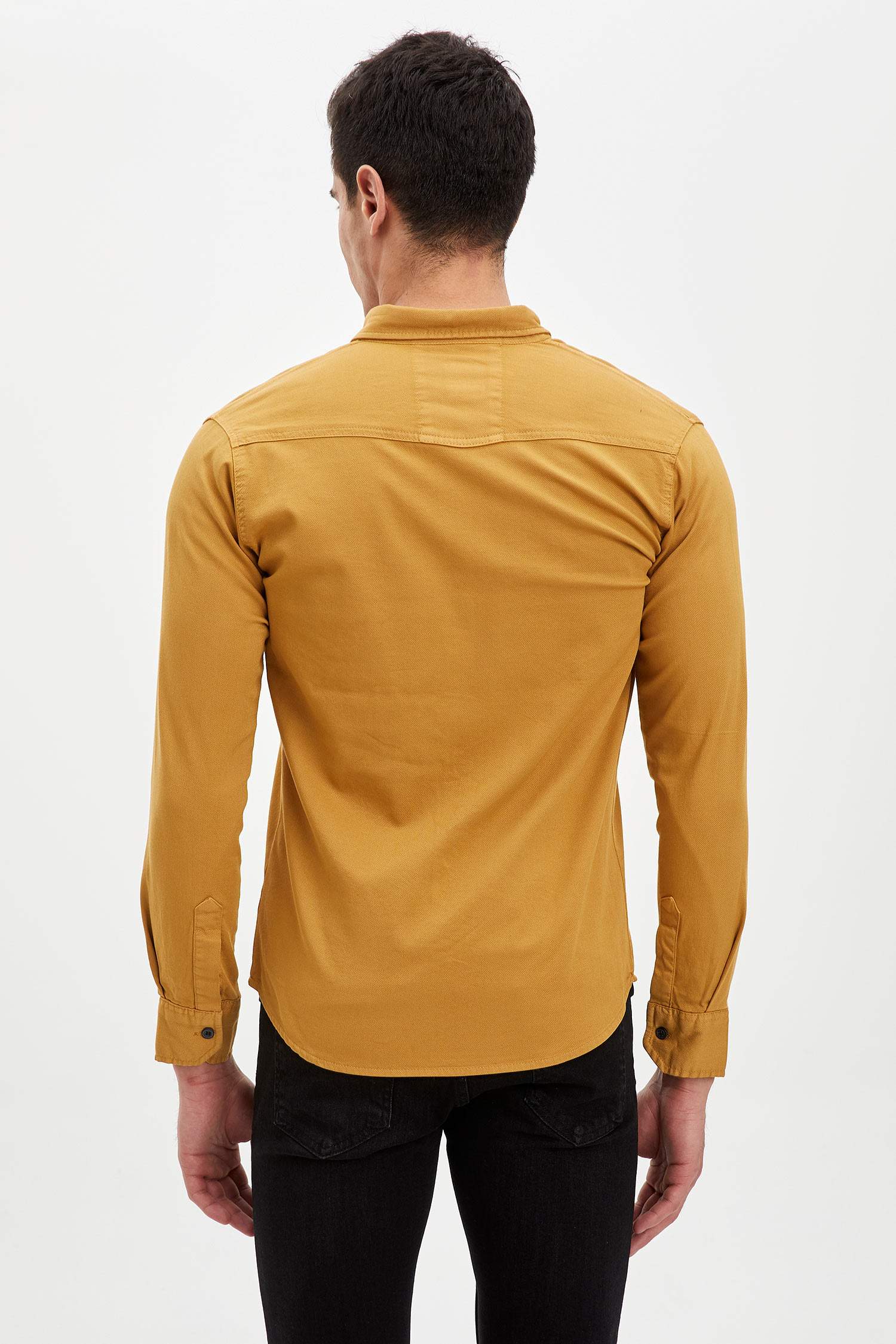 Slim Fit Basic Uzun Kollu Gömlek