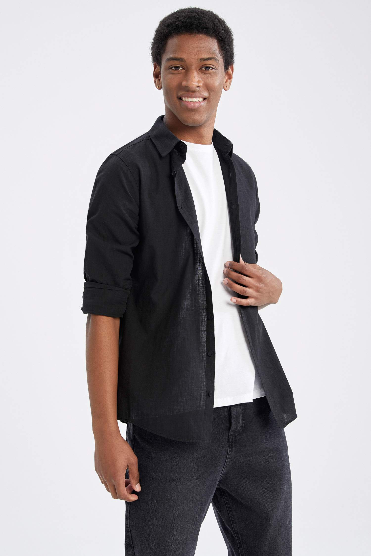 Slim Fit Uzun Kollu Gömlek