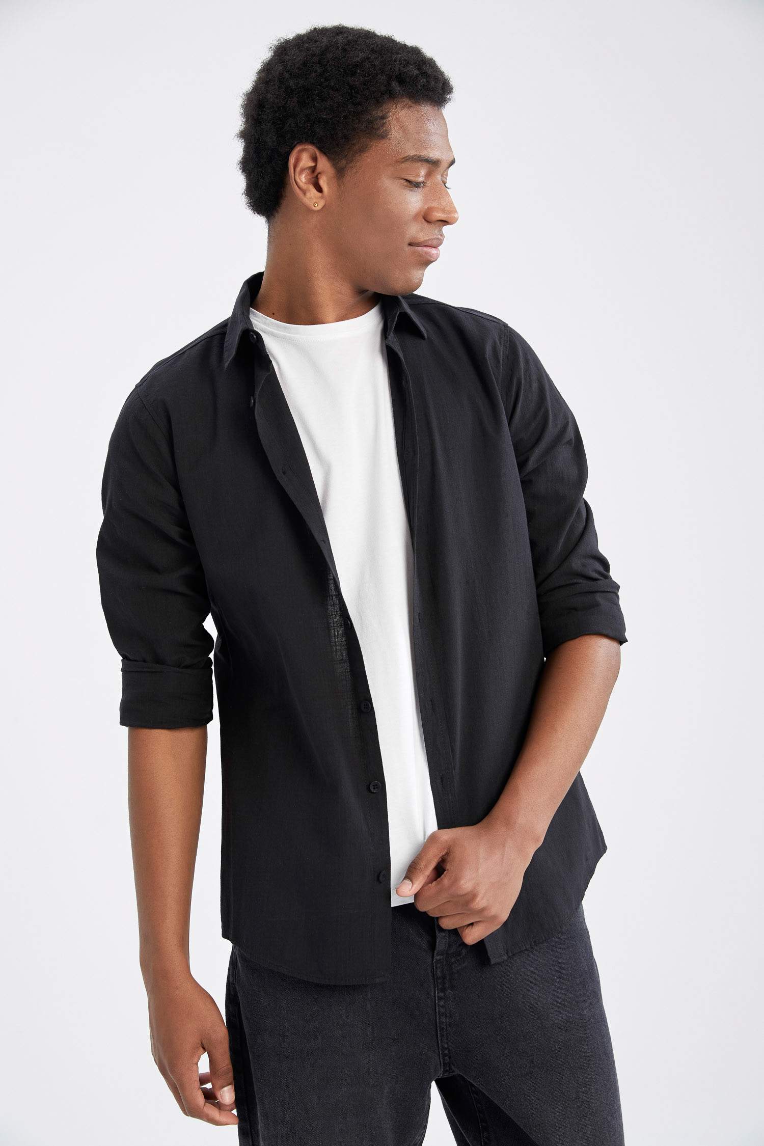 Slim Fit Uzun Kollu Gömlek