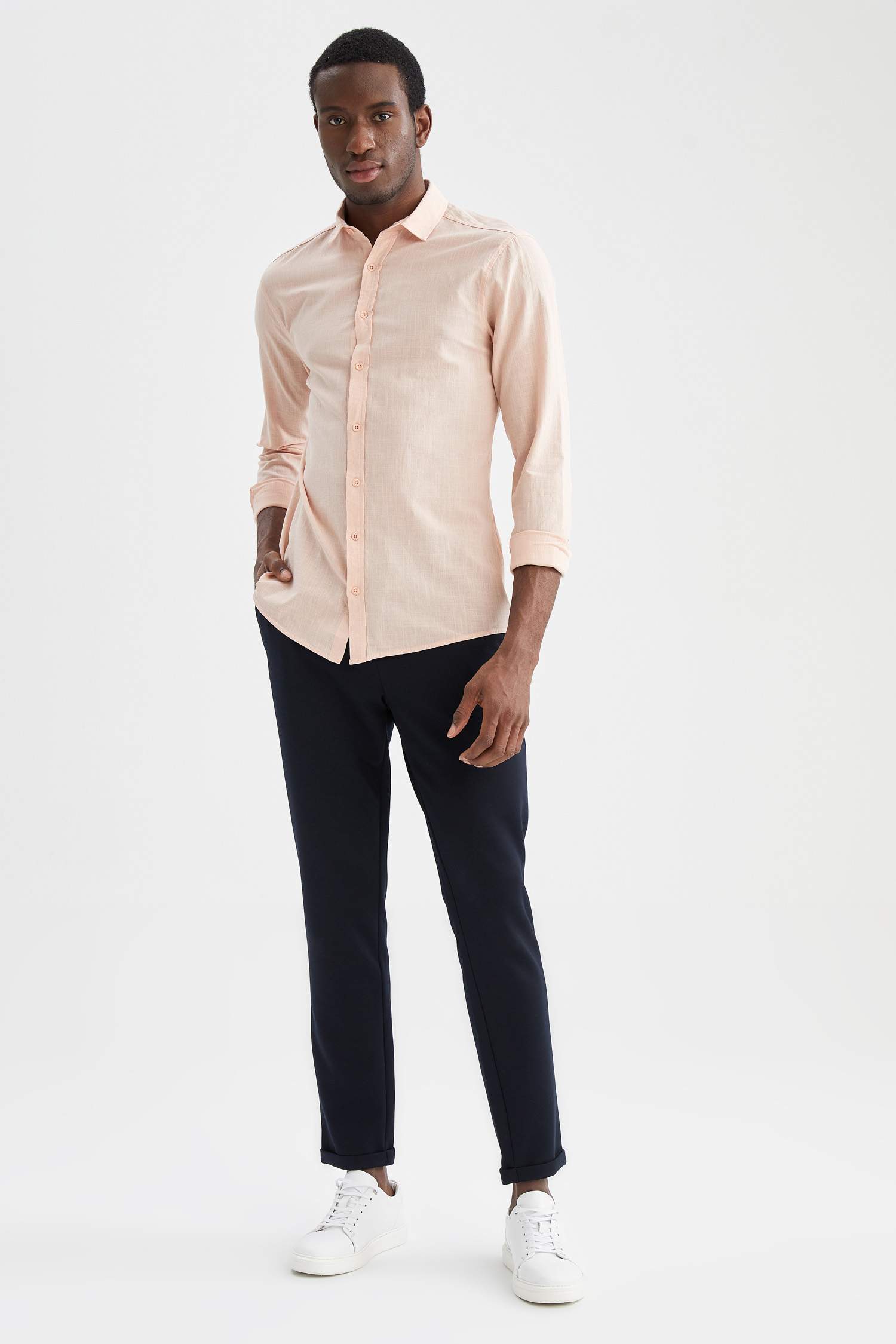 Slim Fit Uzun Kollu Gömlek