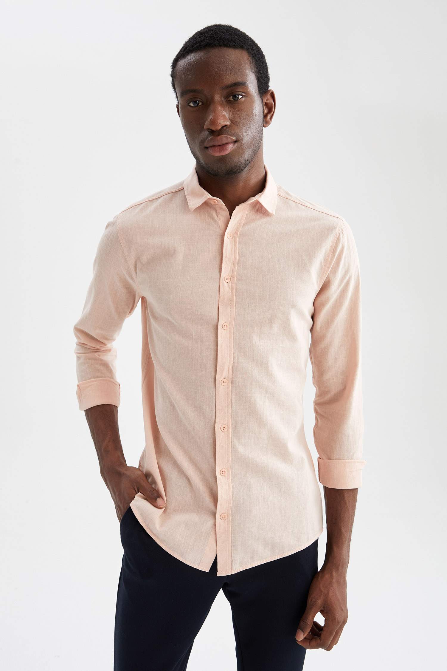 Slim Fit Uzun Kollu Gömlek