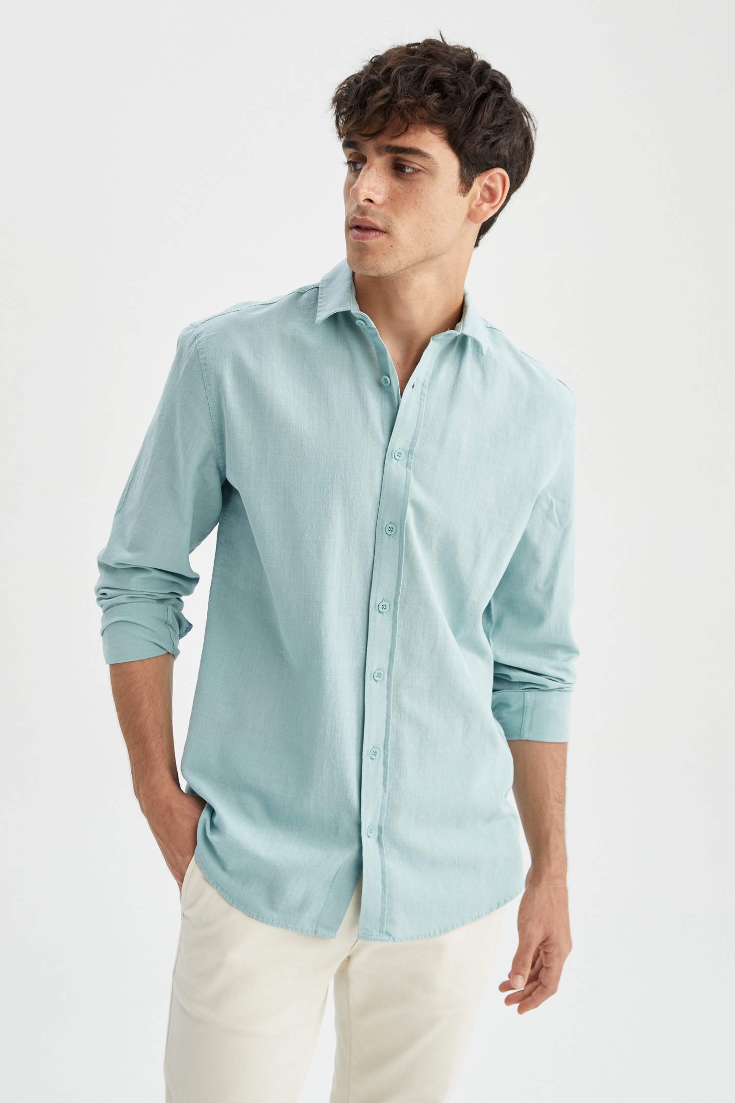 Slim Fit Uzun Kollu Gömlek