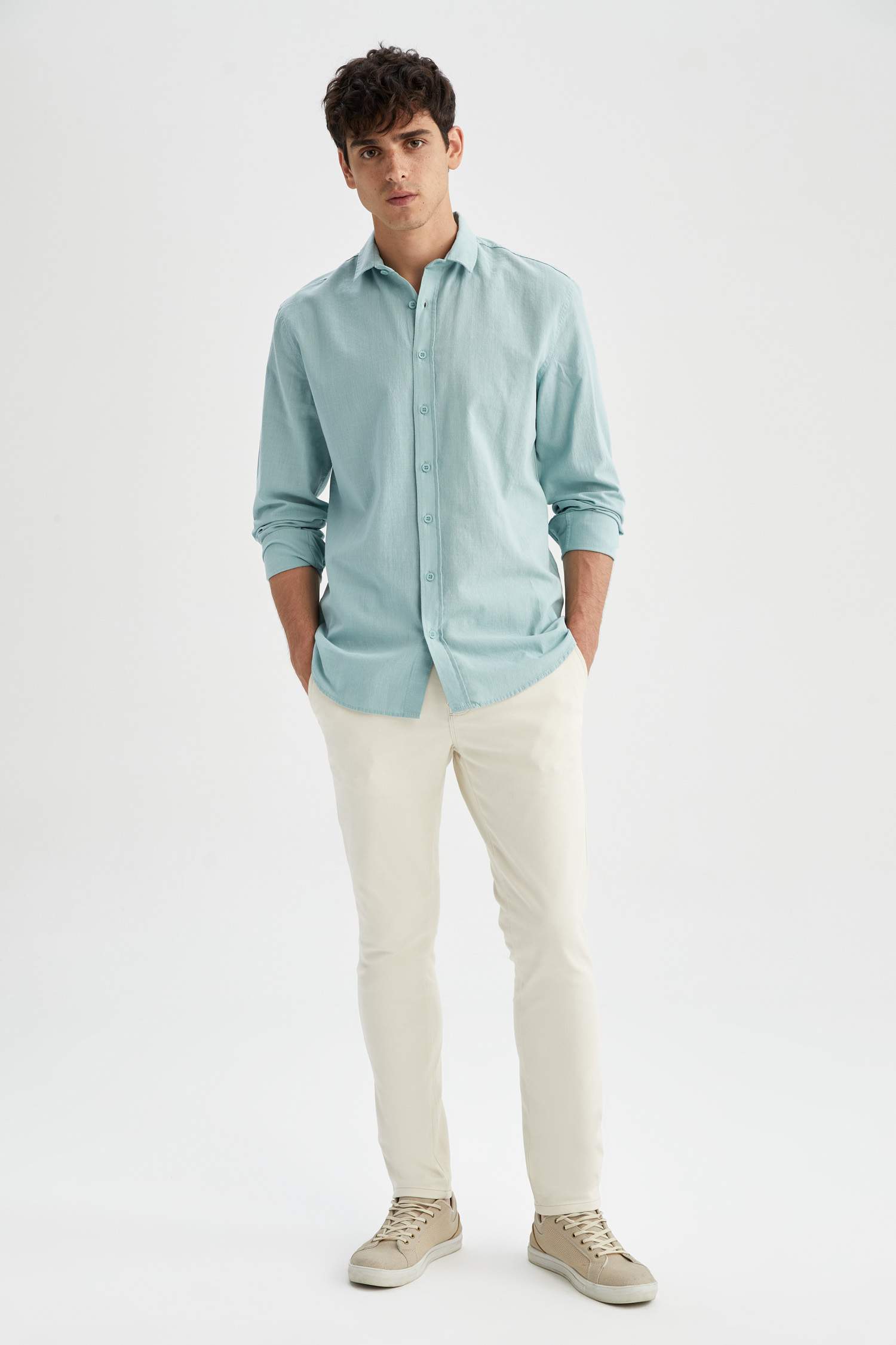 Slim Fit Uzun Kollu Gömlek