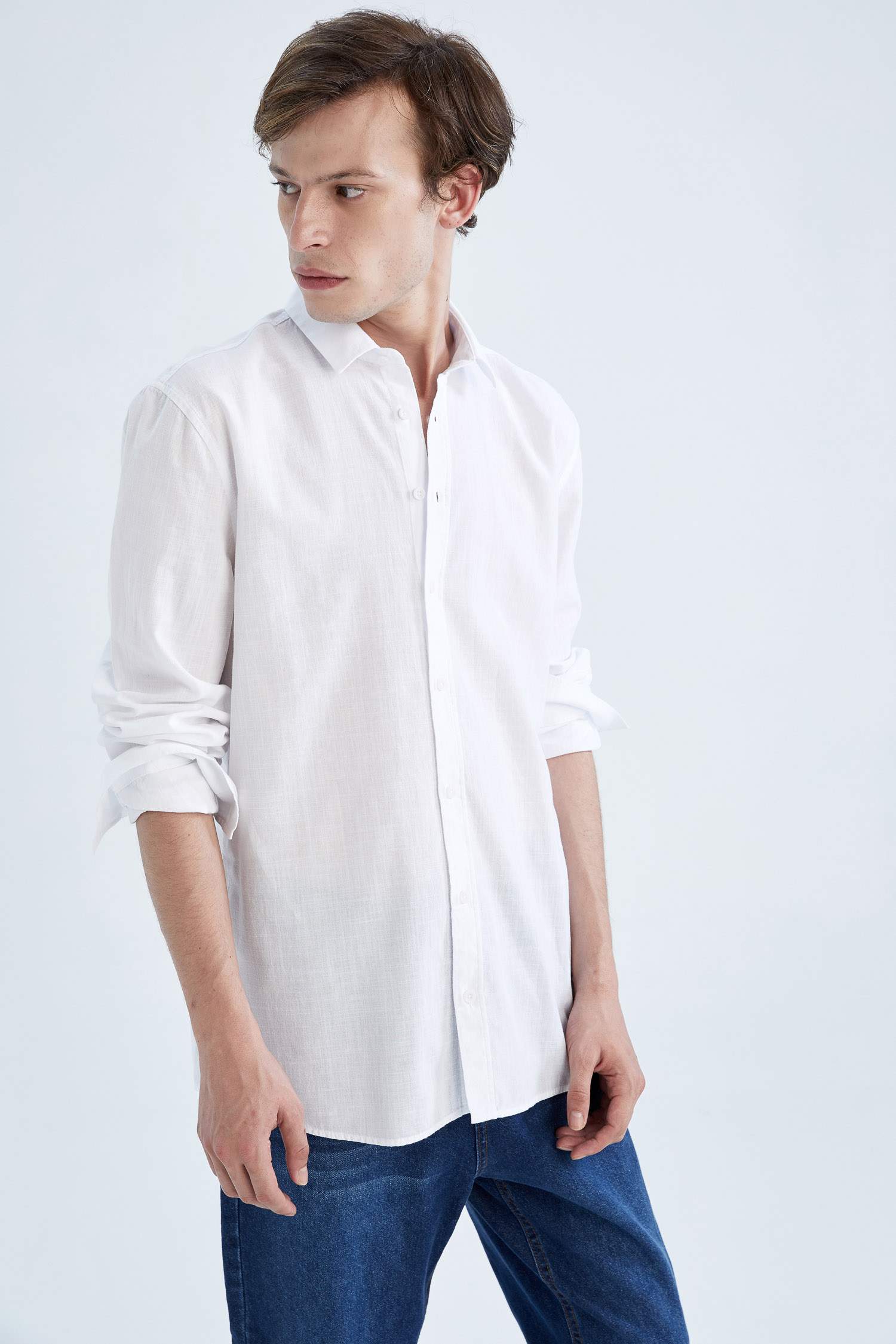Slim Fit Uzun Kollu Gömlek