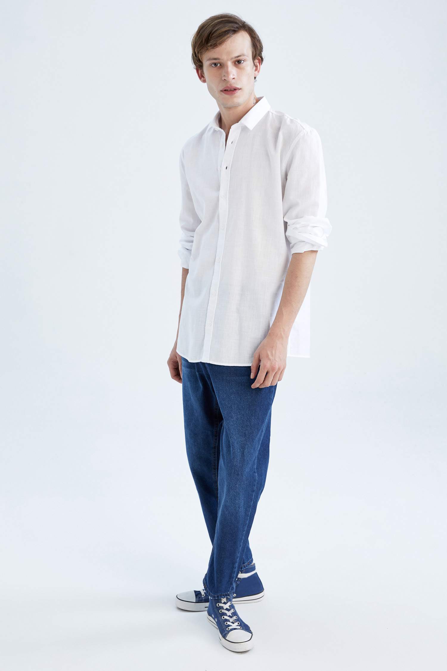 Slim Fit Uzun Kollu Gömlek