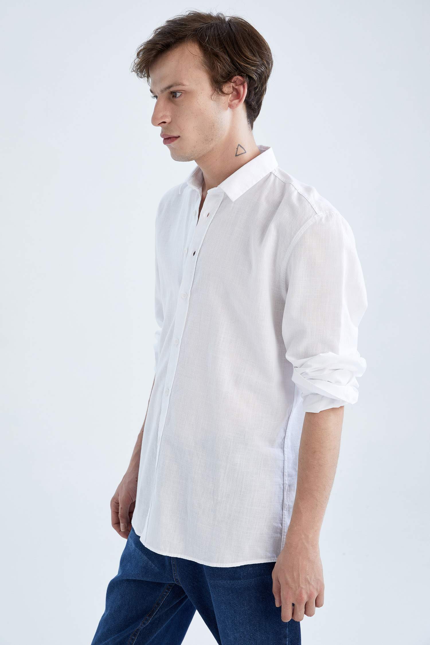 Slim Fit Uzun Kollu Gömlek