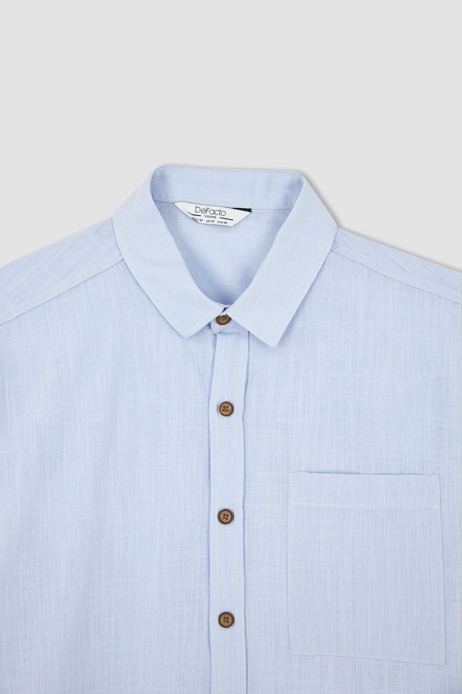Slim Fit Basic Kısa Kollu Gömlek