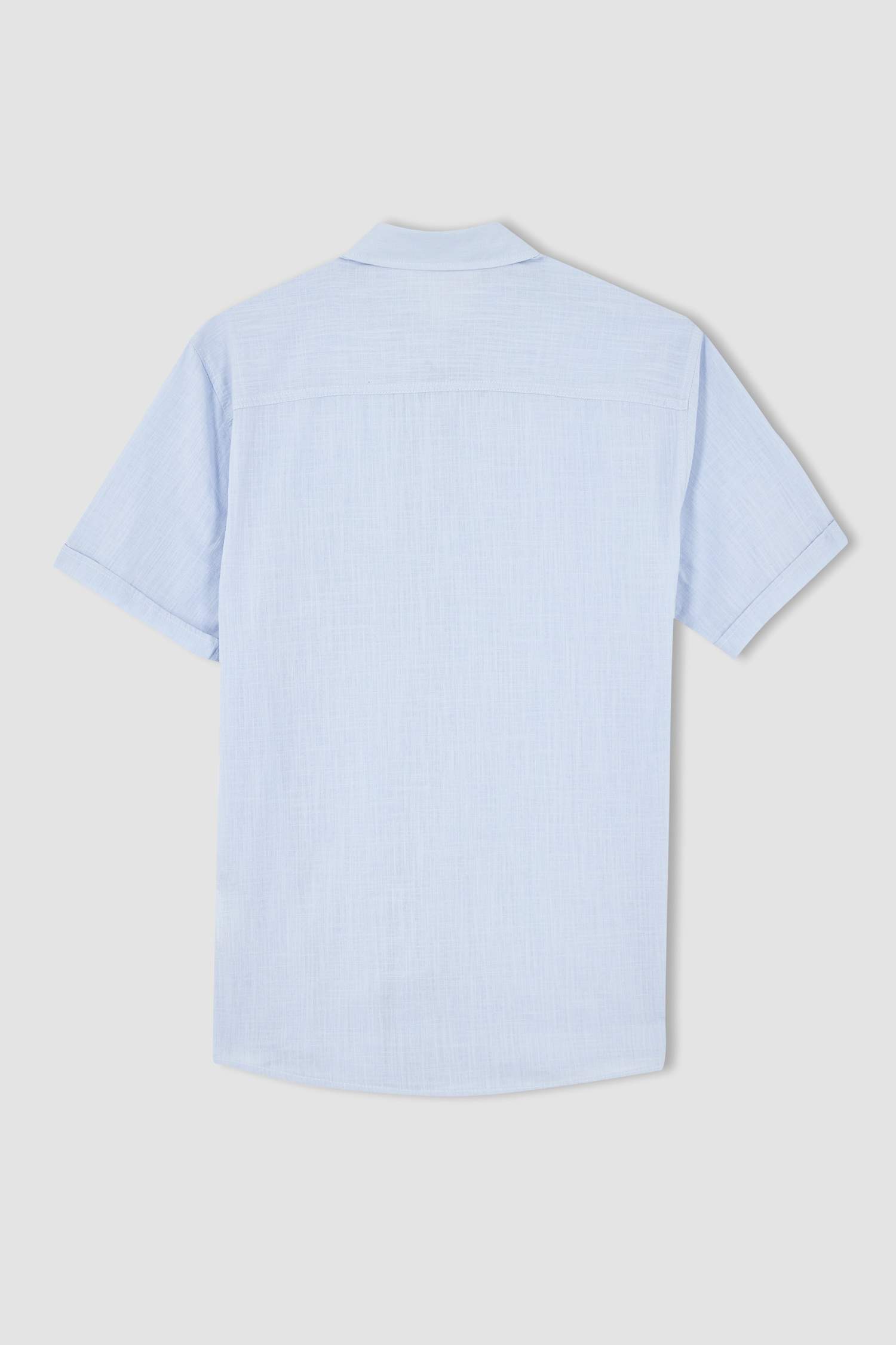 Slim Fit Basic Kısa Kollu Gömlek