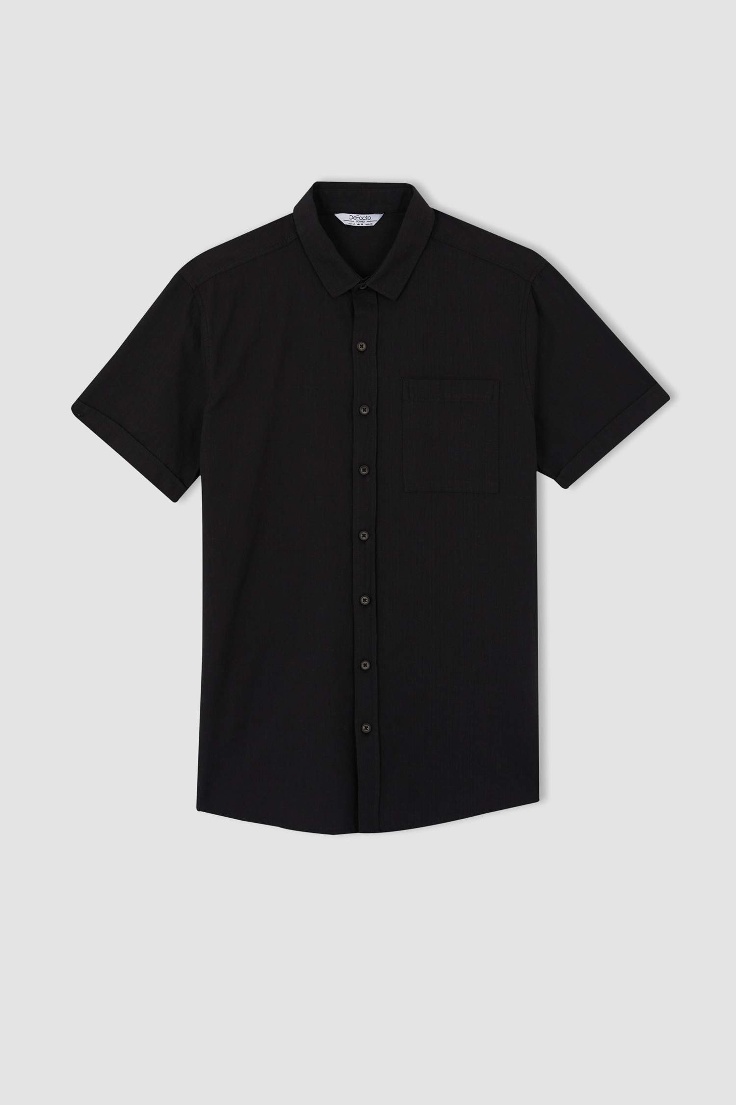 Slim Fit Basic Kısa Kollu Gömlek