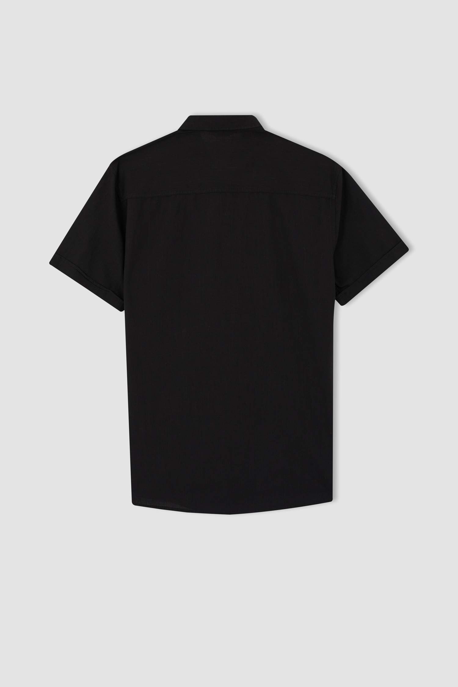 Slim Fit Basic Kısa Kollu Gömlek