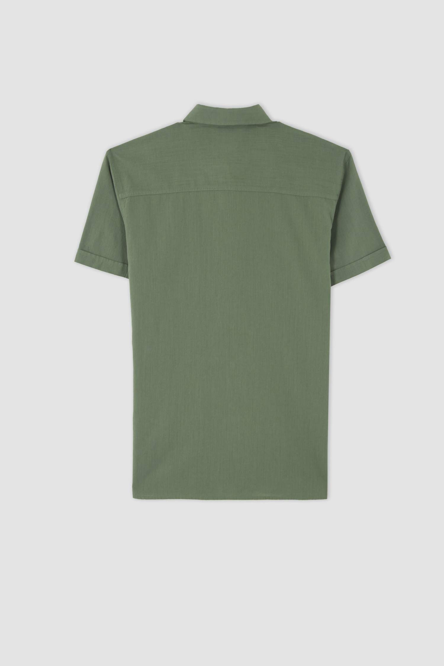 Slim Fit Basic Kısa Kollu Gömlek