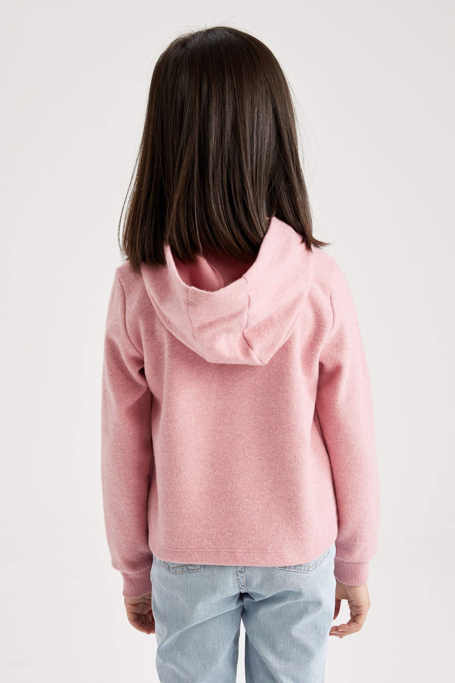 Kız Çocuk Regular Fit Kapüşonlu Sweatshirt