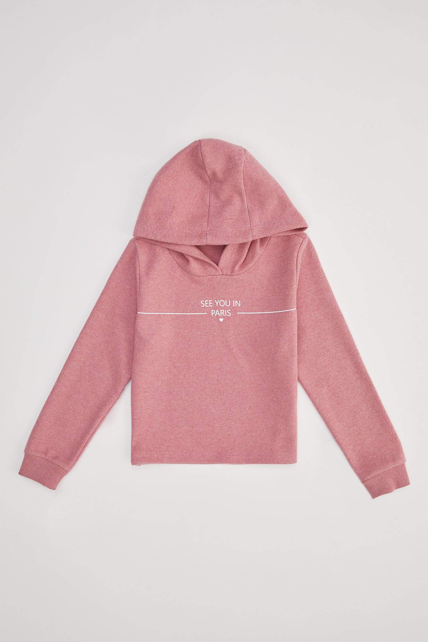 Kız Çocuk Regular Fit Kapüşonlu Sweatshirt