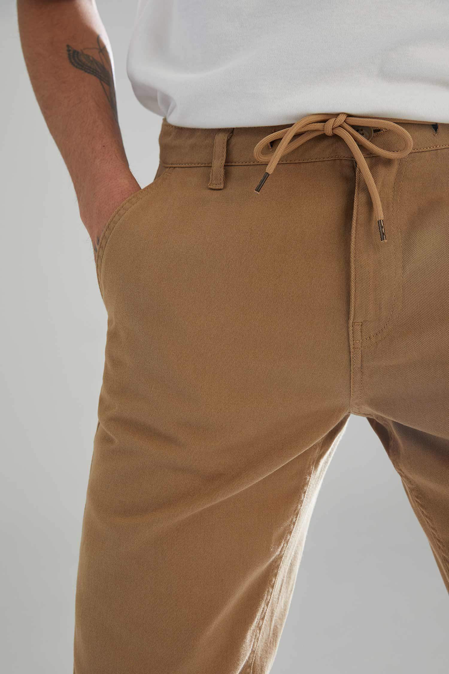 Regular Fit Beli Bağcıklı Bermuda Şort