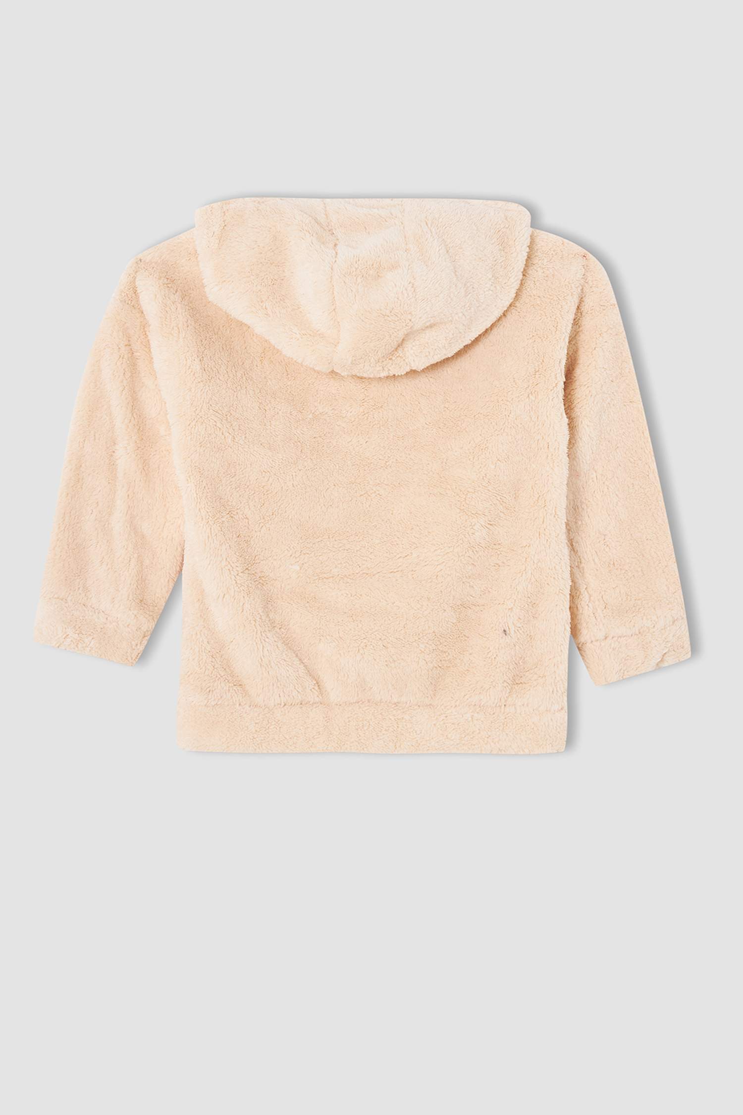 Kız Çocuk Regular Fit Kapüşonlu İçi Yumuşak Tüylü Sweatshirt