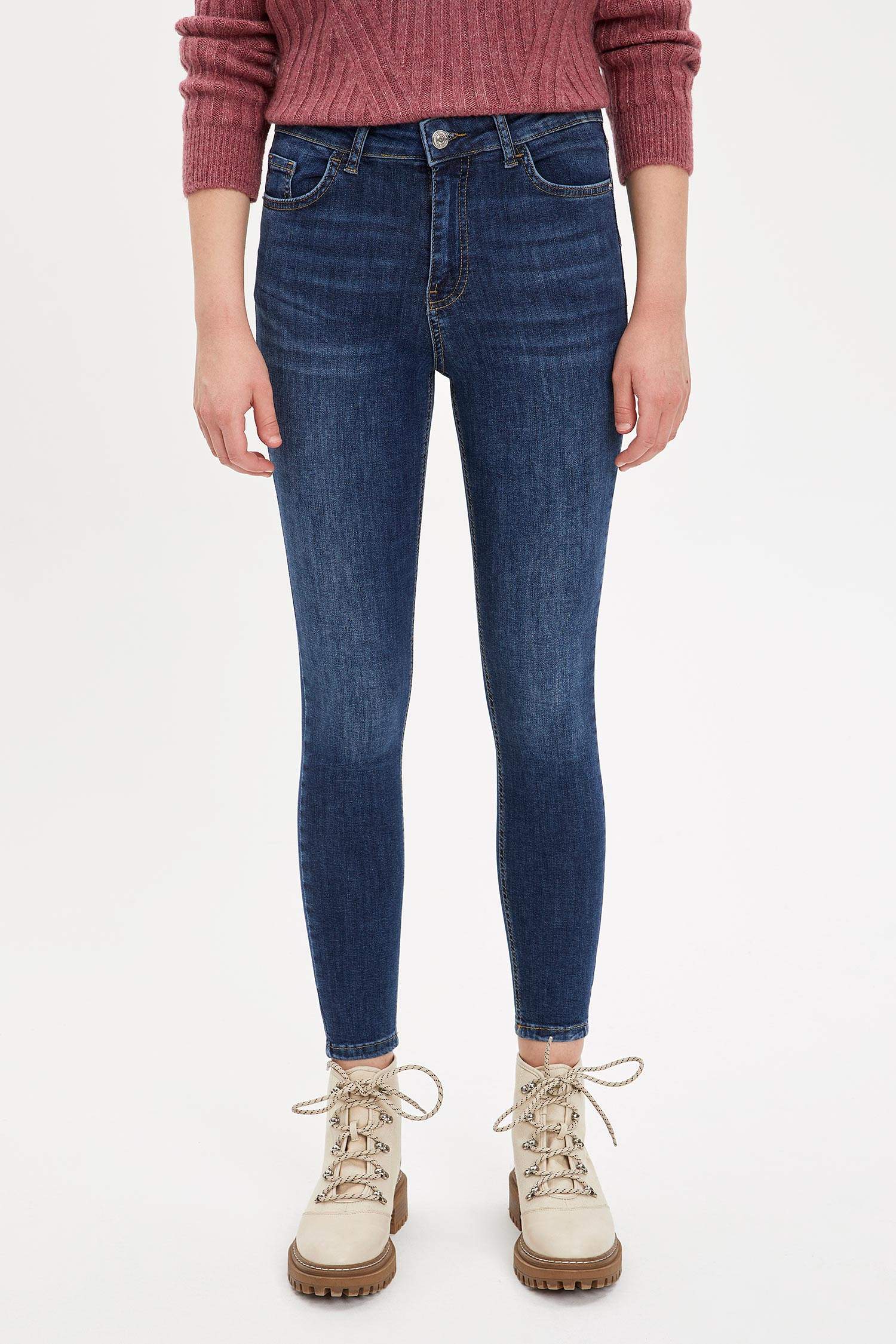 Rebeca Skinny Fit Yıkamalı Jean Pantolon
