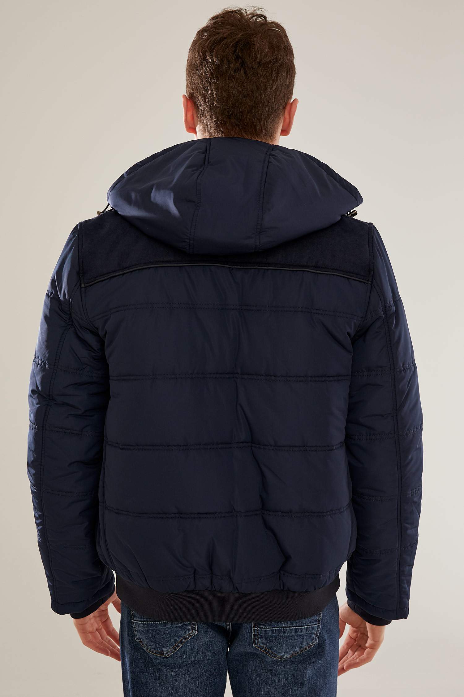 Slim Fit Kapüşonlu Kalın Mont