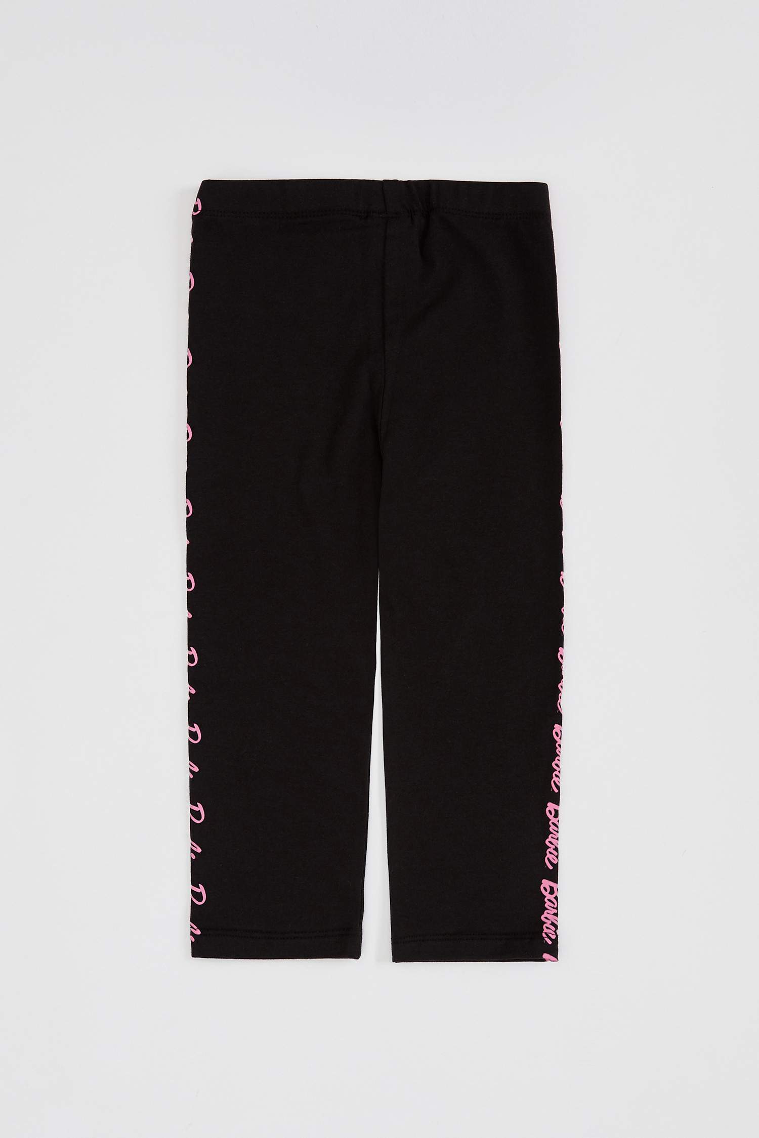 Kız Çocuk Barbie Lisanslı Slim Fit Kapri Boy Tayt