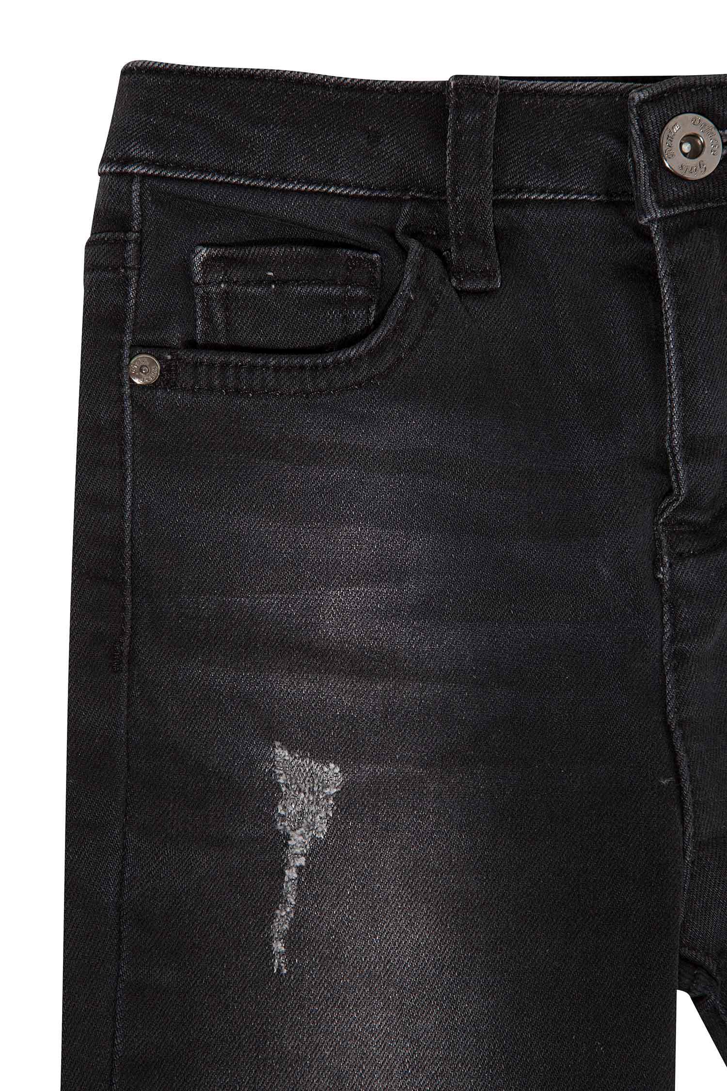 Kız Çocuk Skınny Fit Yıpratma Detaylı Jean Pantolon