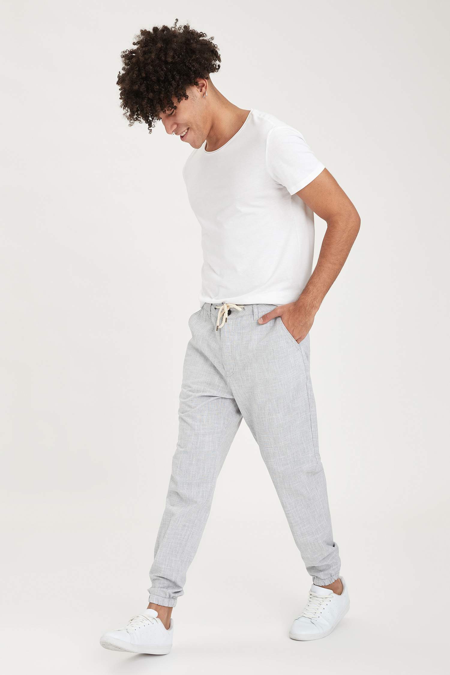 Beli Bağcıklı Jogger Pantolon
