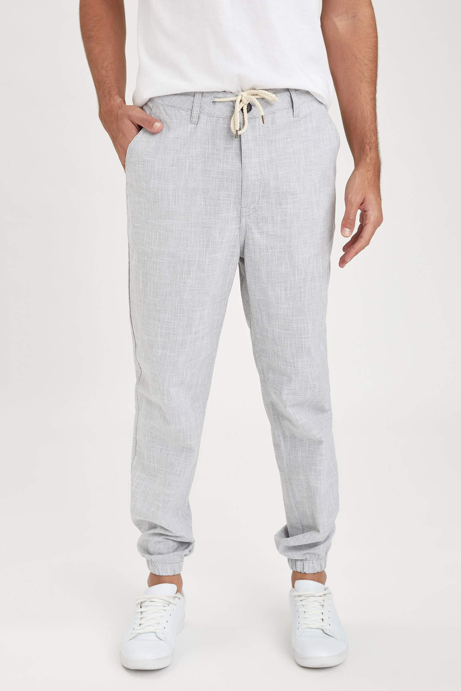 Beli Bağcıklı Jogger Pantolon