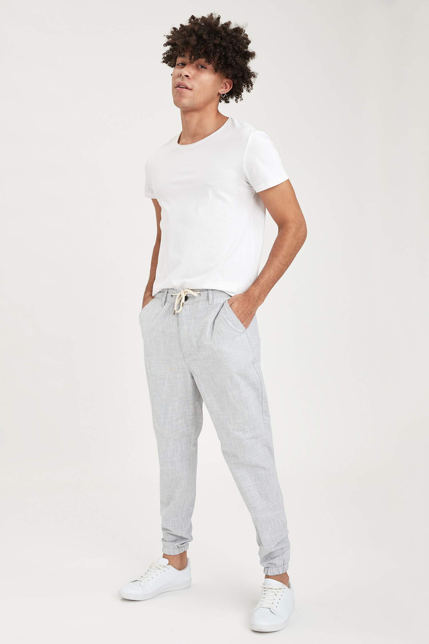Beli Bağcıklı Jogger Pantolon