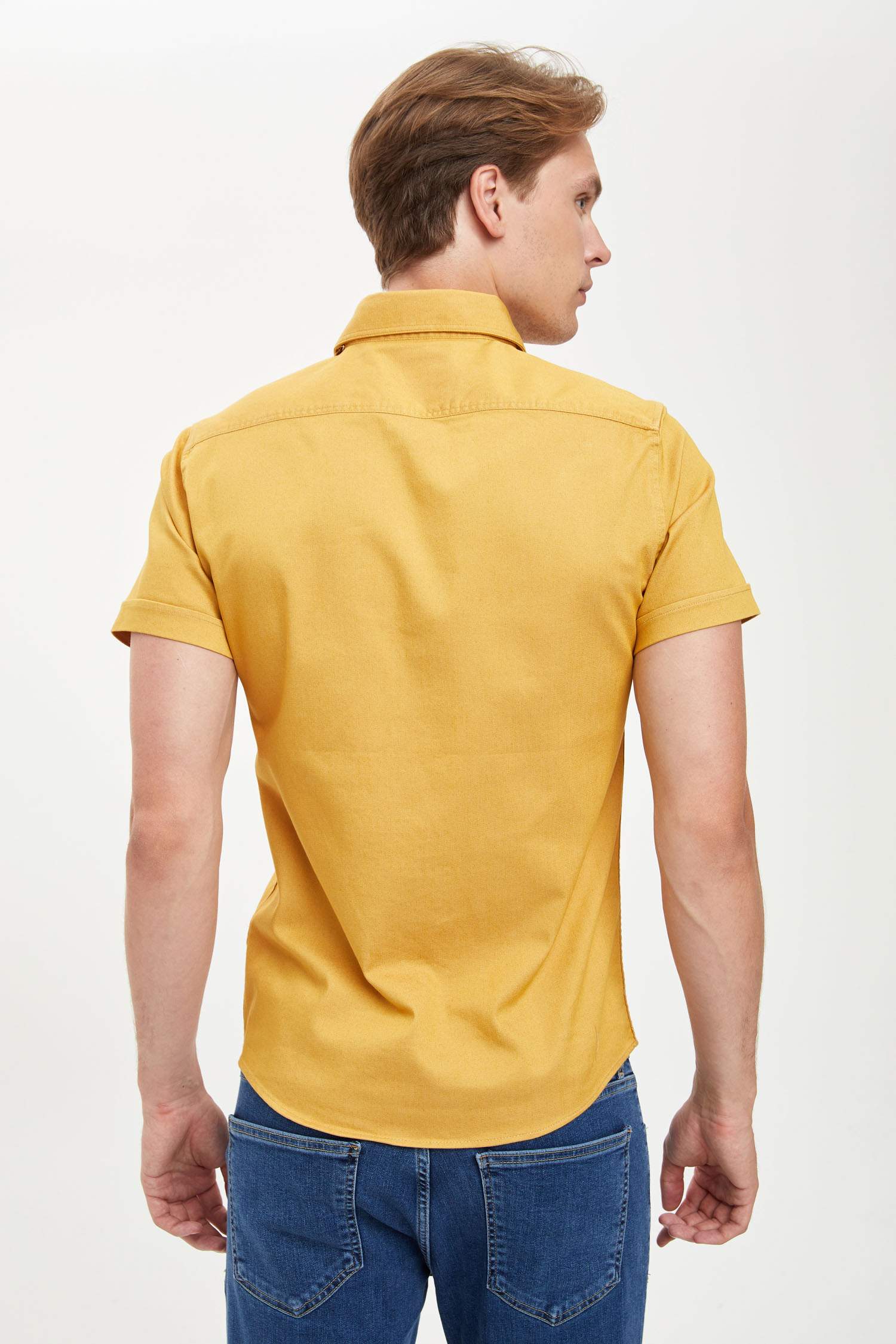 Çift Cepli Slim Fit Gömlek
