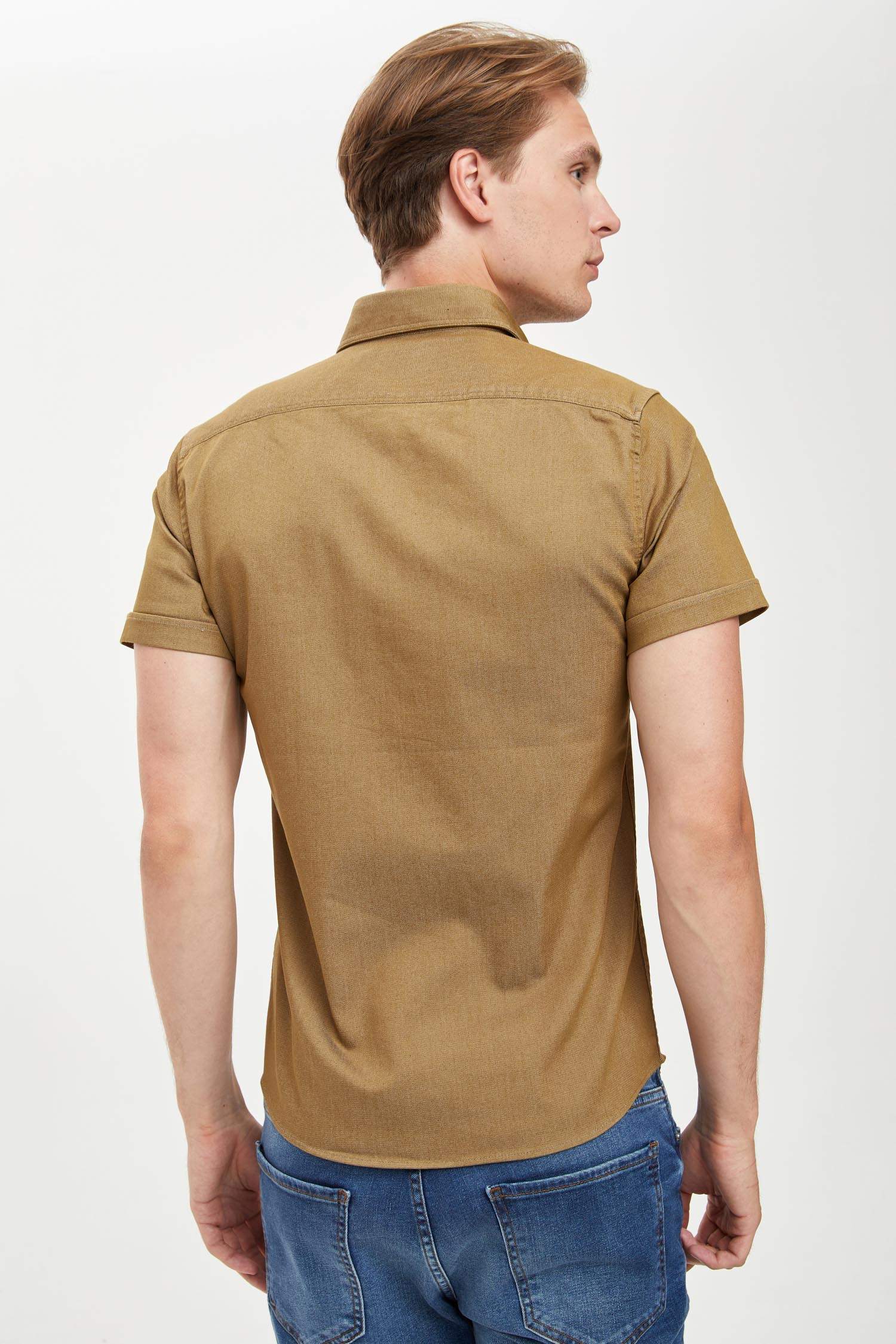 Çift Cepli Slim Fit Gömlek