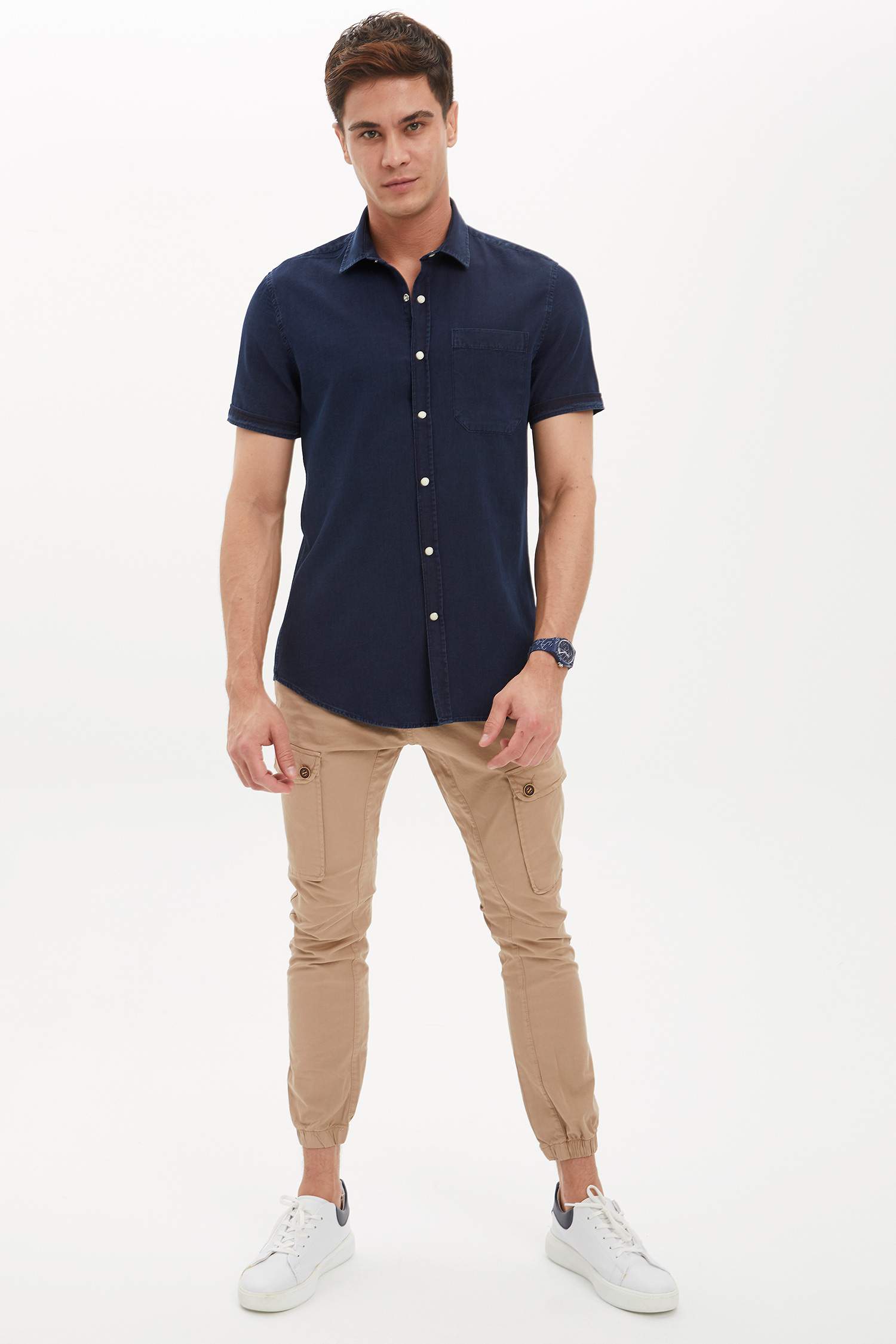 Tek Cepli Slim Fit Gömlek